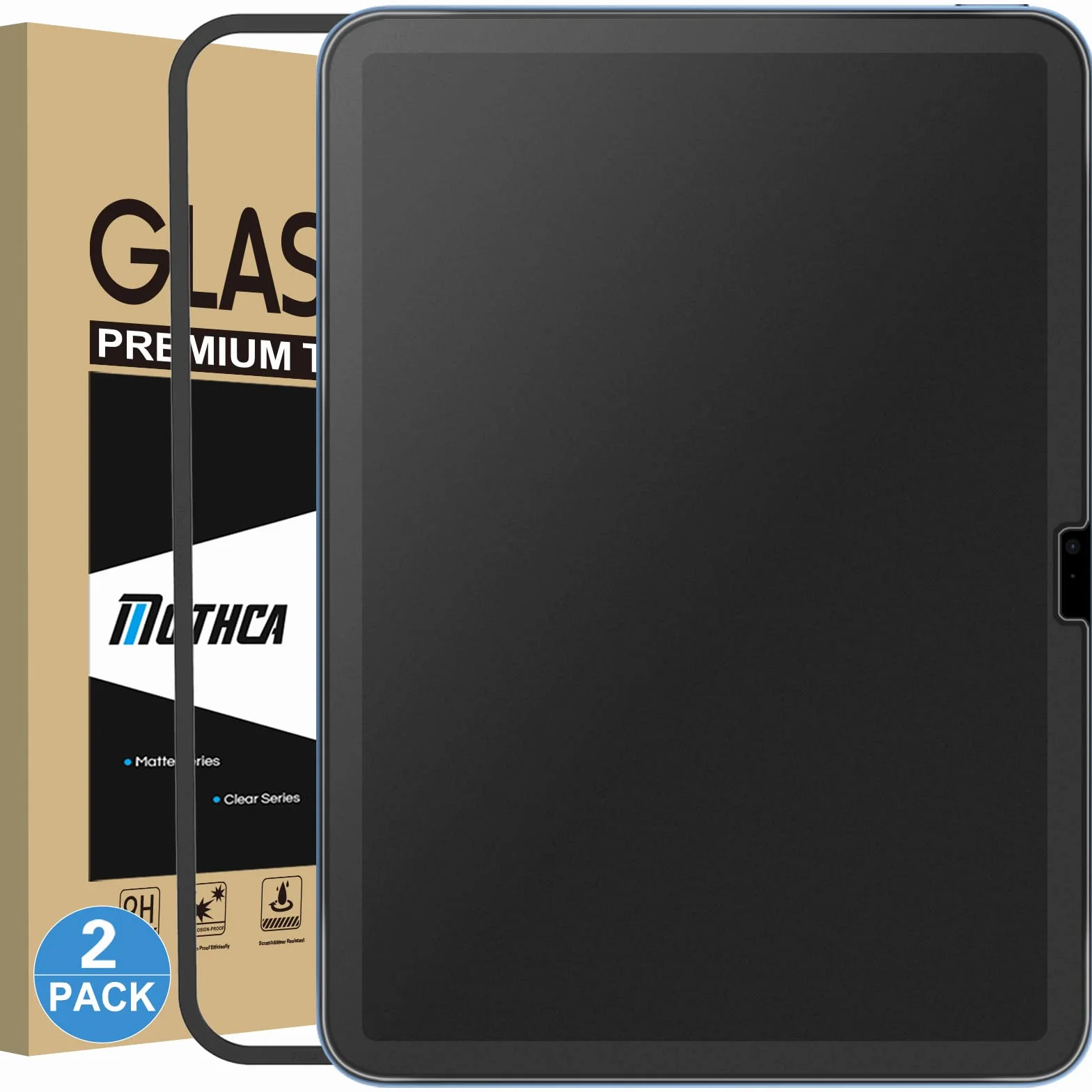Mothca Pellicola Opaca per iPad A16 11" 2025, Vetro Temperato Opaco 9H Antiriflesso 2 Pezzi