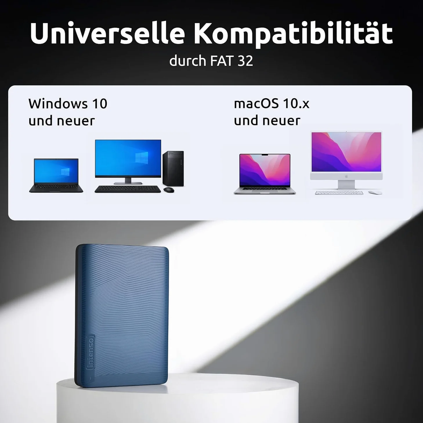 Intenso Memory Safe - Hard disk esterno portatile, 2,5", USB 3.2 Gen 1, per PC e Mac, incluso Ashampoo Backup Pro