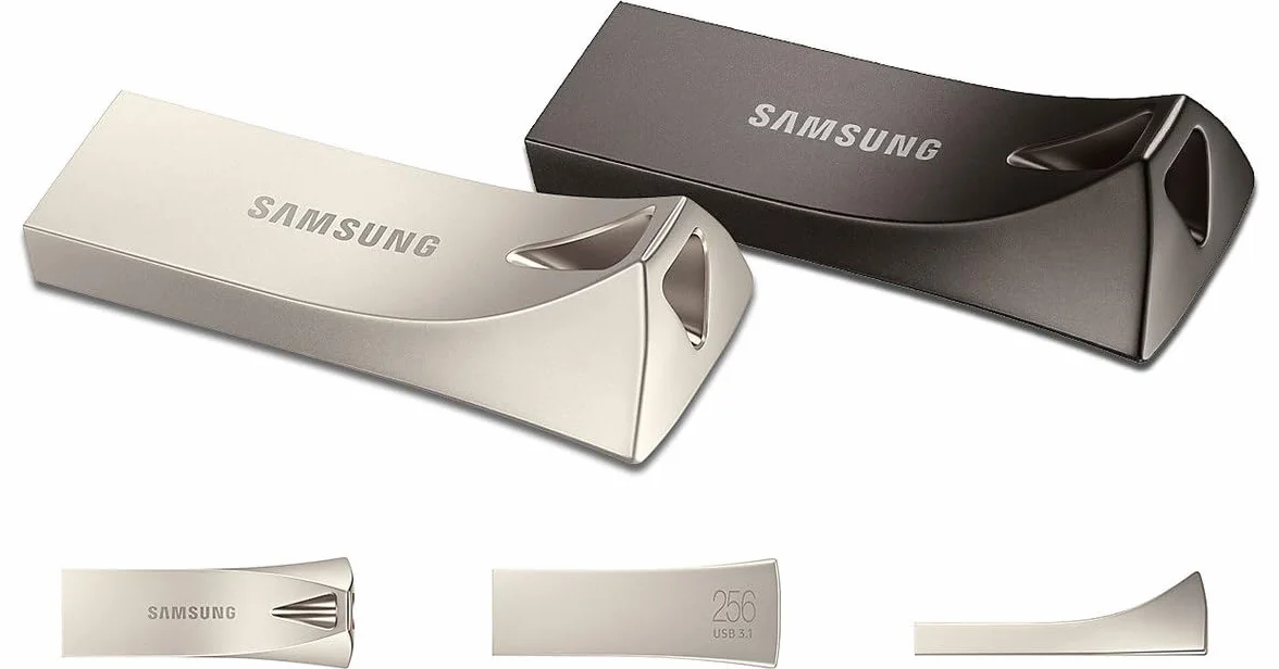 SAMSUNG - MEMORIES BAR PLUS CHAMPAGNE SILVER 256GB usb3.0