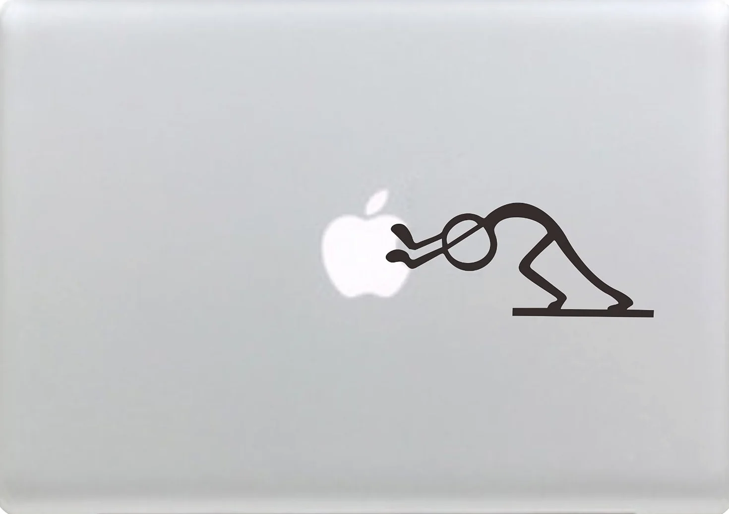 Simpatico adesivo con sagoma di Matchman-Pushing and Standing Silhouette Macbook Trackpad laptop o finestrino auto