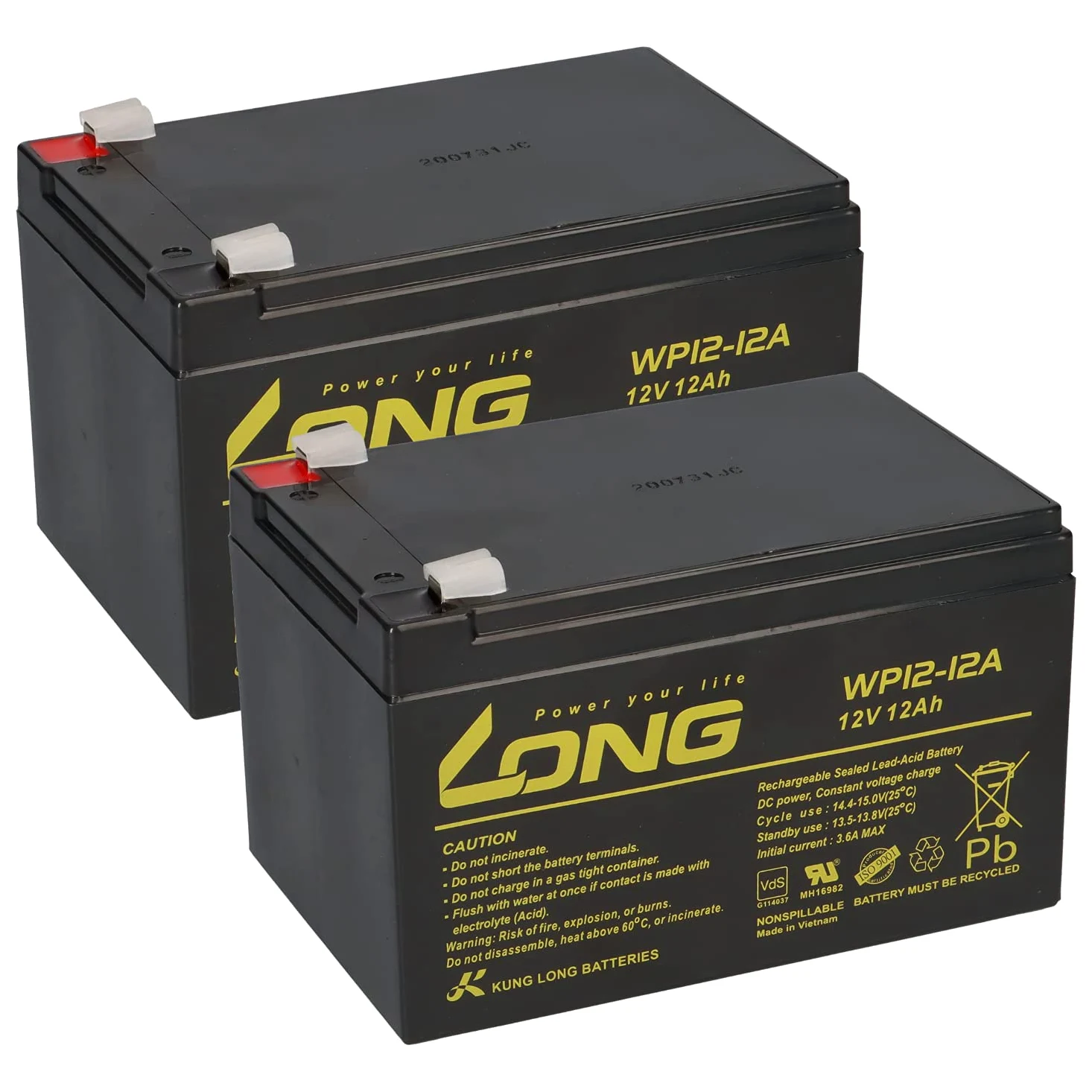 Batteria di ricambio compatibile per APC RBC6, APC Smart UPS 700, 1000, 1500 e Back UPS Pro 1000