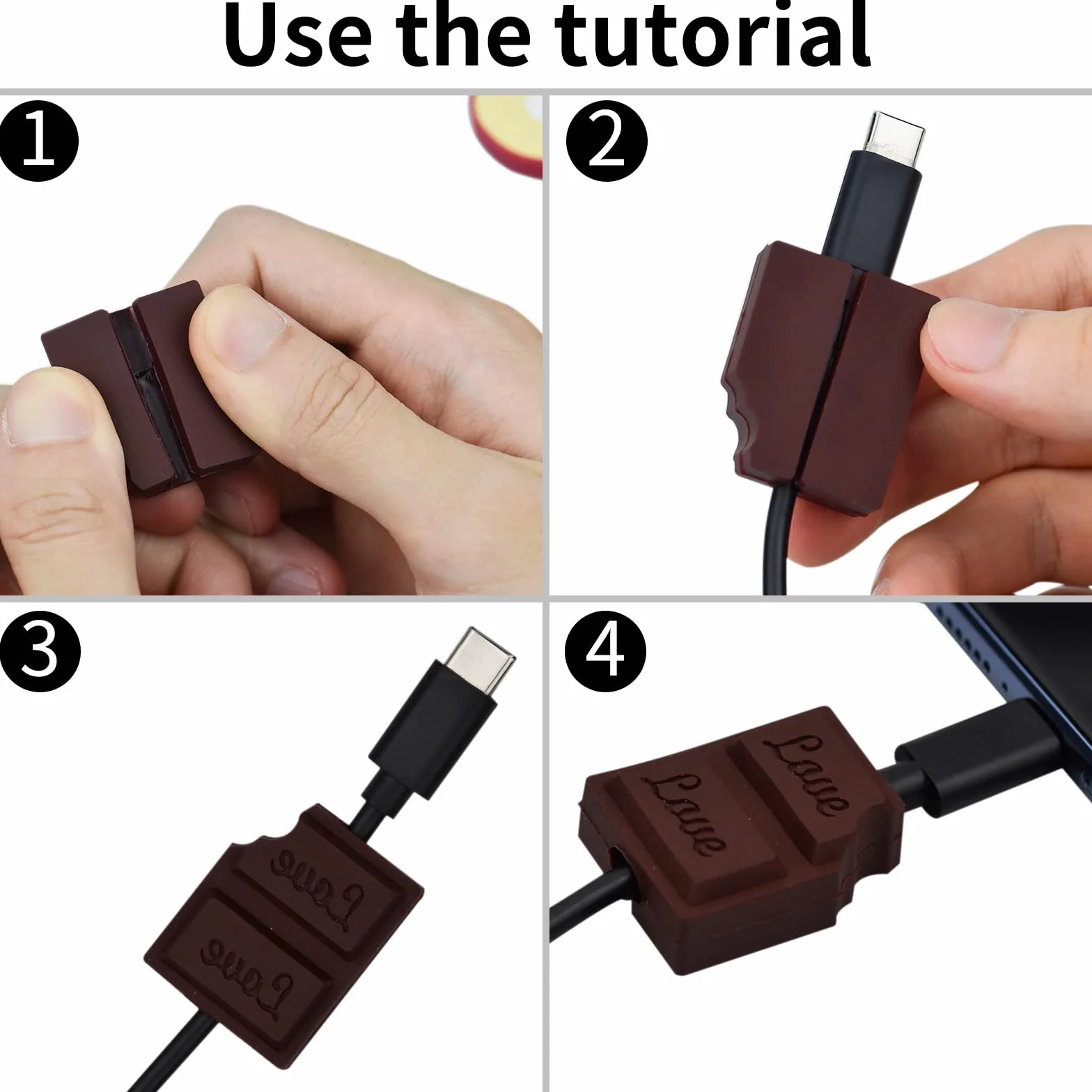 18 Pz Cable Protector, Cable Cord Protector Prevenire la Rottura del Cavo Frutta Fumetto Protezione Cavo Carica Cellulare USB Accessorio di Protezione Impedisce la Rottura del Cavo
