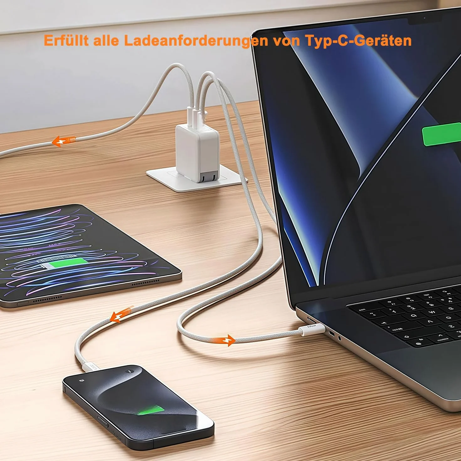 Cavo di ricarica USB C per iPhone 17 Air, 16 Pro Max, 15 Plus, iPad Pro 10/11th, Samsung Galaxy S23, Google Pixel 9