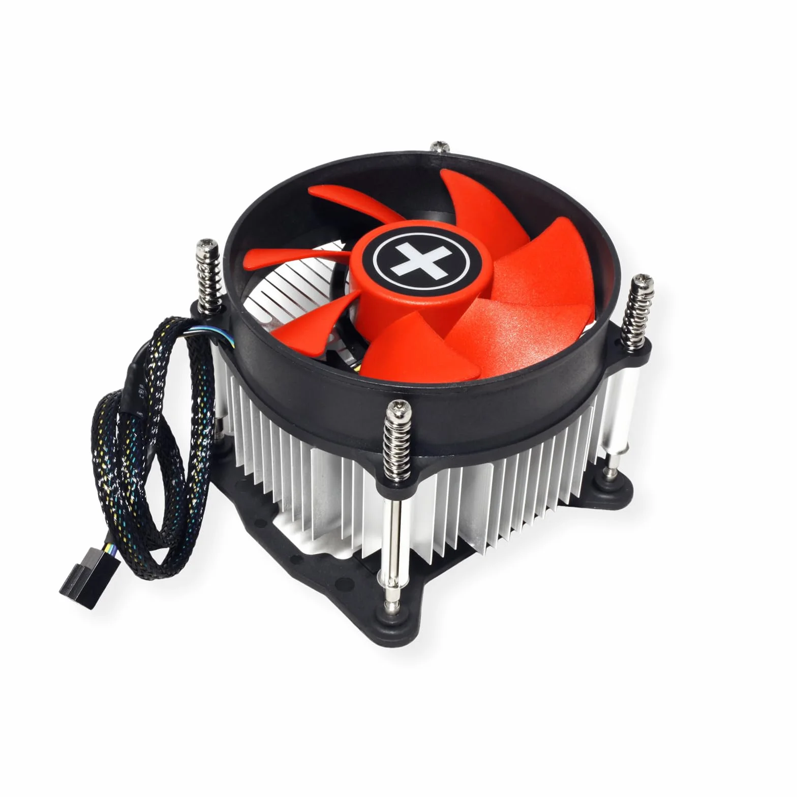 Xilence XC032 Performance C Serie | Radiatore CPU | I250PWM | Backplate | Ventola PWM da 92 mm | 95 Watt TDP | Intel | rosso/nero/argento