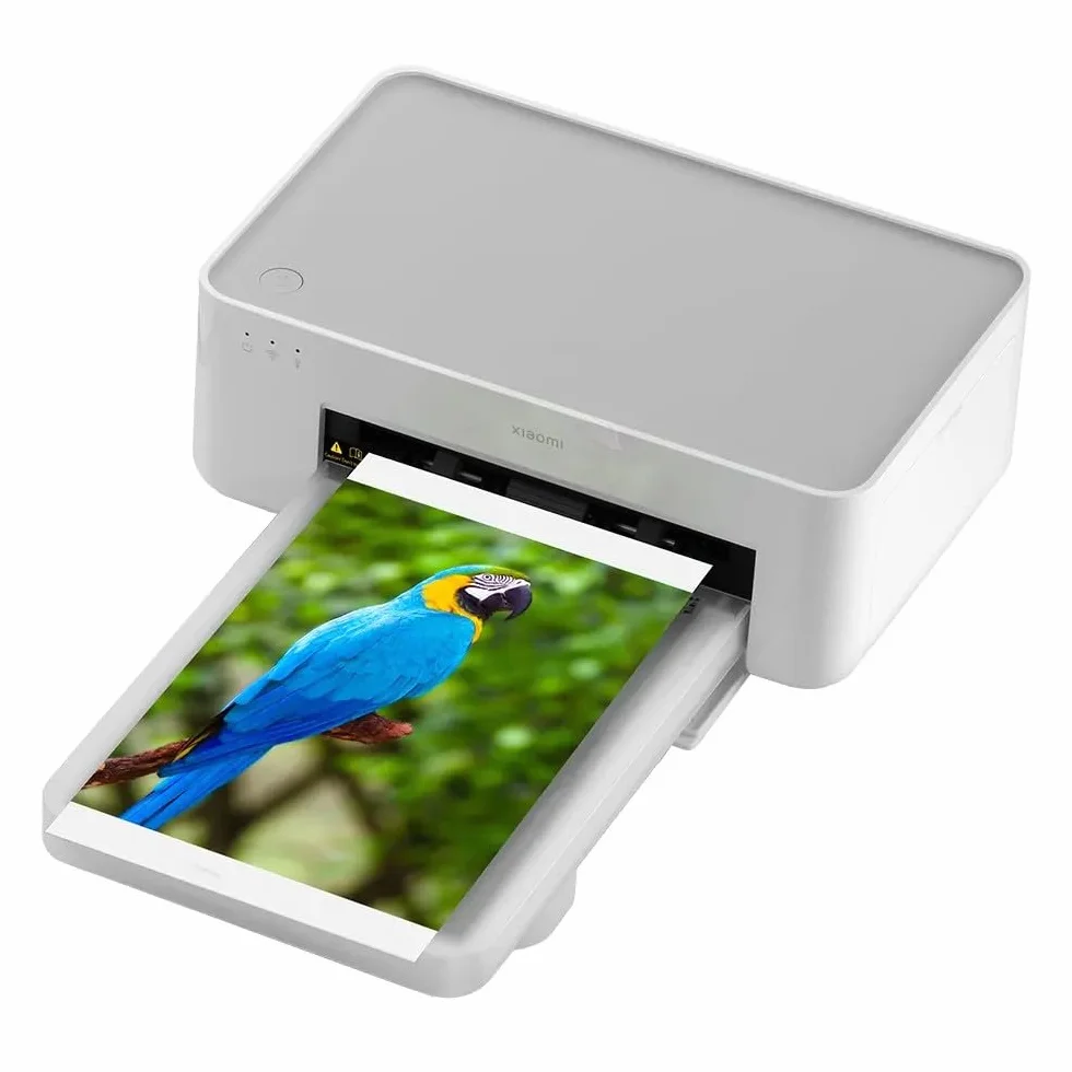 XIAOMI Instant Photo Printer 1S Set, Stampante Wirless ad Alta Precisione, Carta Termica, Risoluzione 300dpi, Compatibile con Apple AirPrint e App Home, Due Formati di Carta Fotografica, Bianco