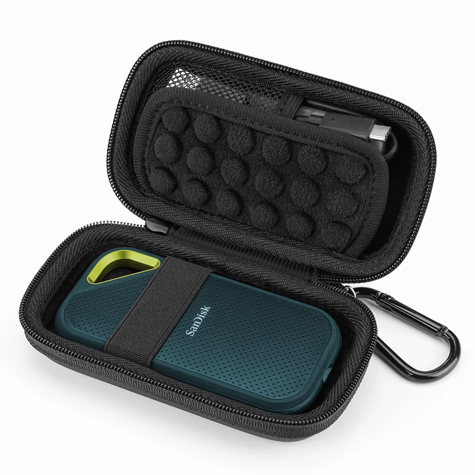 YINKE Custodia Rigida per SanDisk Extreme Pro/SanDisk Extreme/Crucial X8 /WD My Passport Portable SSD Esterno, 500 GB, 1 TB 2 TB, Borsa Protettiva Cover Case