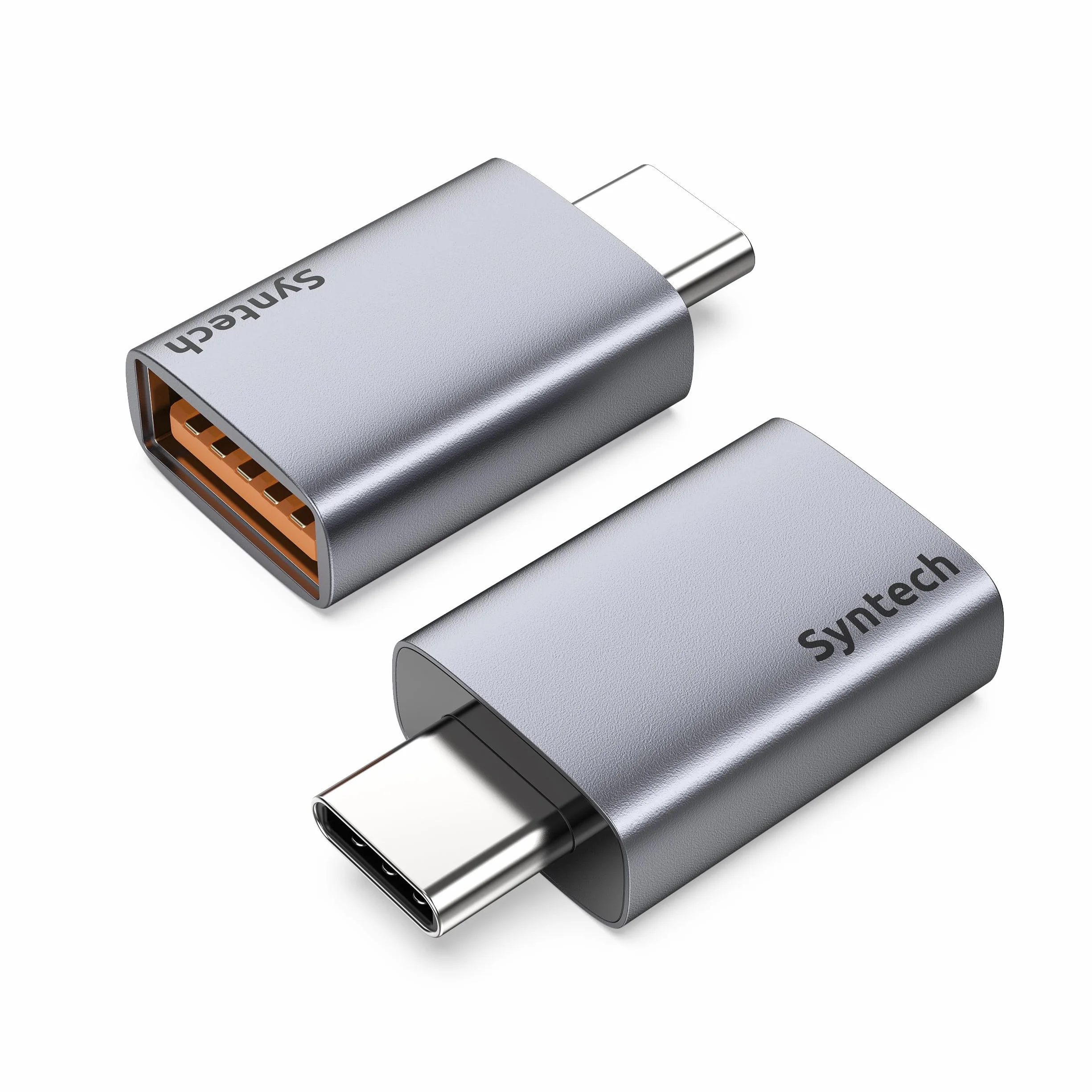 Syntech Adattatore USB C a USB (2 Pezzi), USB3.2 Gen 2 da 10 Gbps, Adattatore Type C Maschio a A 3.2 Femmina Compatibile con iPhone 17e 17 Pro Max/iPad/iMac/MacBook Pro e Dispositivi Thunderbolt 5/4