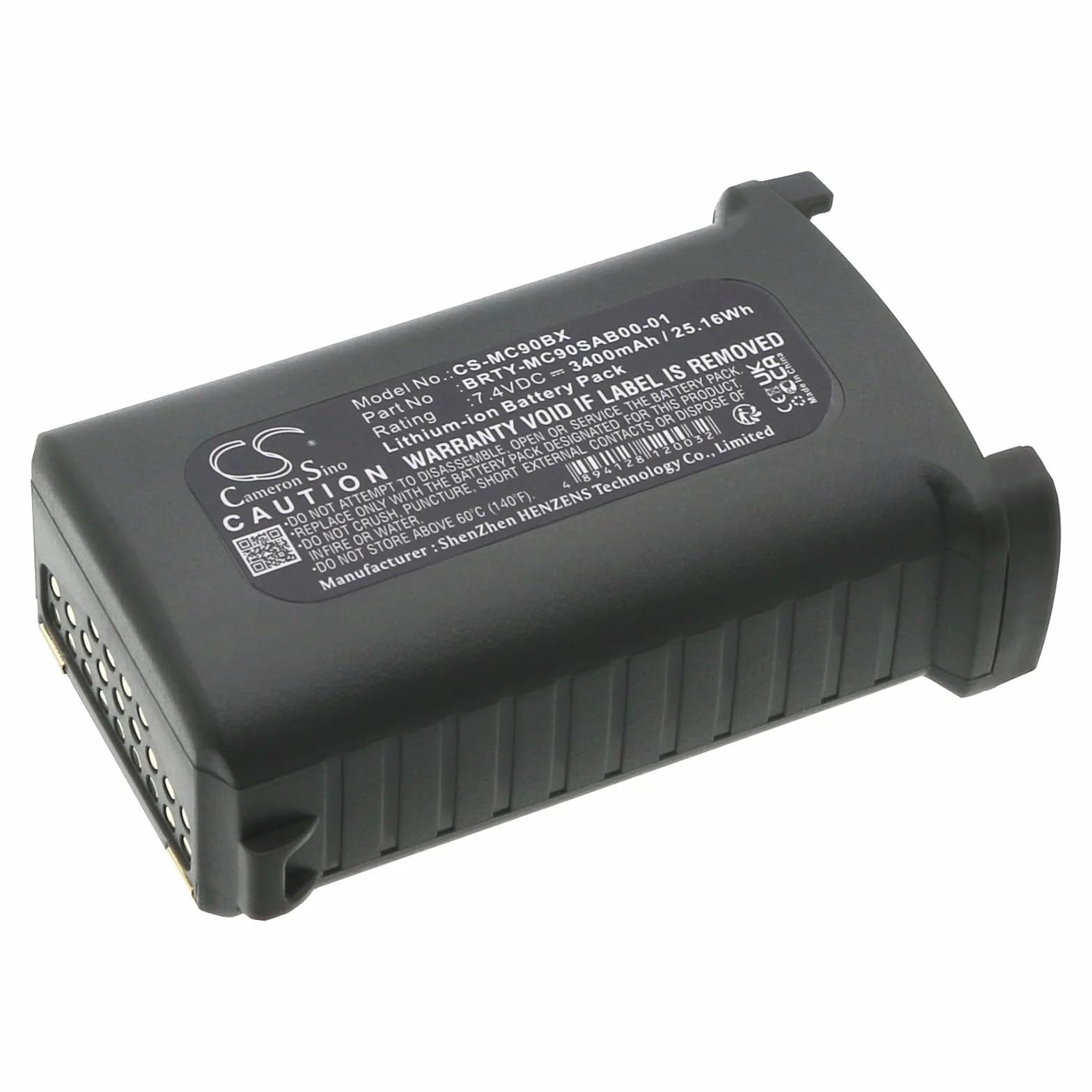 TECHTEK Batteria 3400mAh compatibile con [Symbol] MC9000, MC9000-G, MC9000-K, MC9000-S, MC9010, MC9050, MC9060, MC9060-G, MC9060-K, MC9060-S, MC9062, MC909, MC9090, MC9090-G, MC9090-K, MC9090-S, FBA