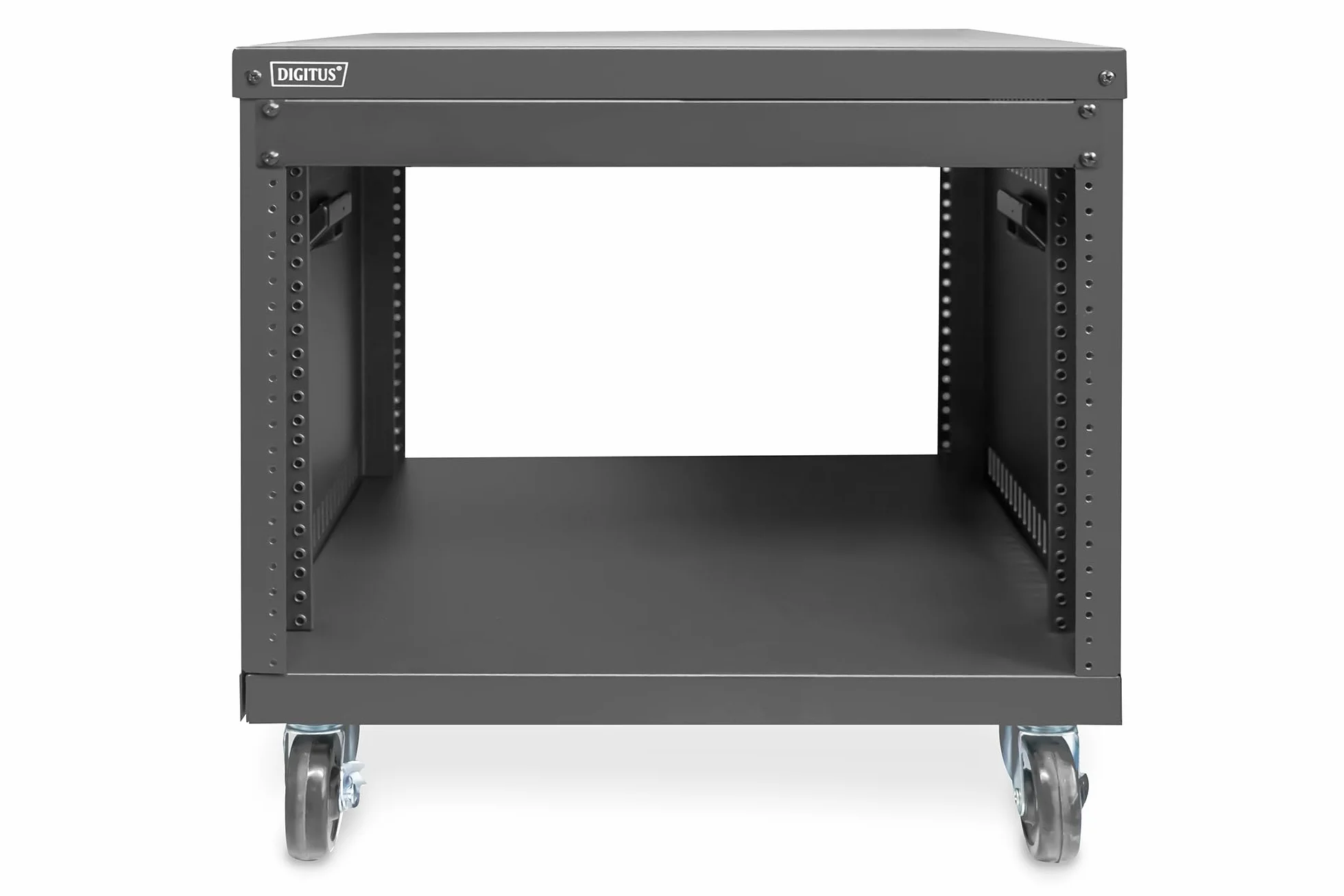 DIGITUS DN-48000 Rack audio 19 pollici 8U universale per accessori audio-video non montato carico massimo 136 kg con rotelle nero