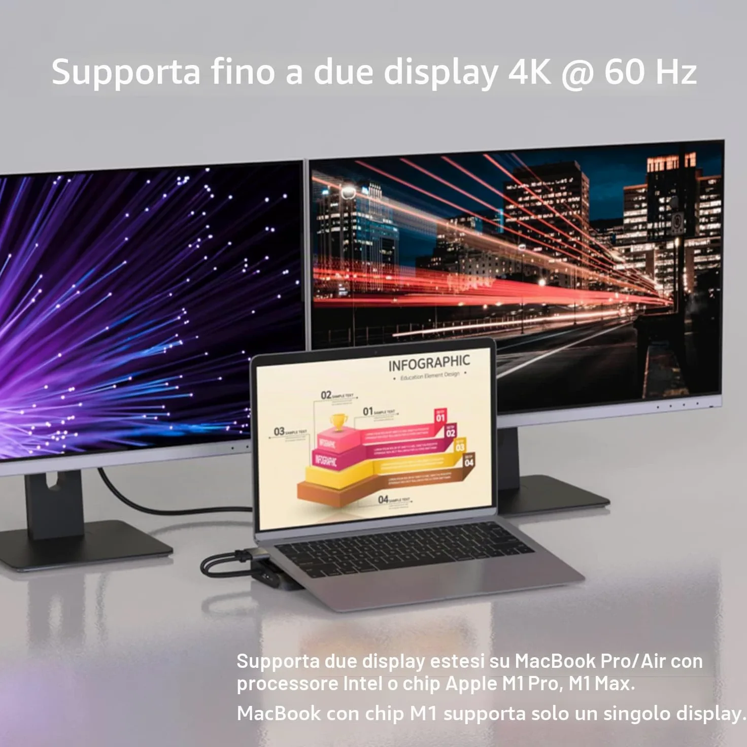 j5create USB C Dual 4K 60Hz Display Docking Station (12-in-1), alloggiamento SSD M.2 NVMe integrato, HDMI, DisplayPort, USB-A 10Gbps, lettore di schede, PD 100W, per Mac Pro, laptop Windows (JCD552)