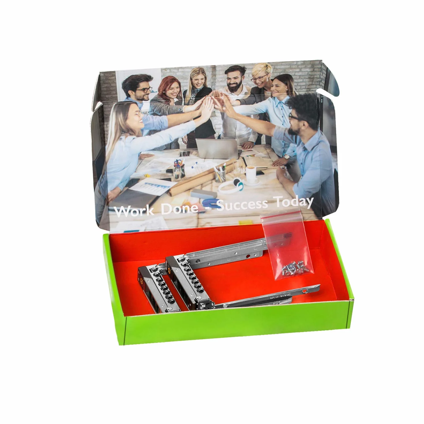 WorkDone 2 pezzi Caddy per disco rigido da 2,5 pollici Compatibile con PowerEdge Dell - R440 R640 R740 R740xd R940 R7415 R7425 DXD9H di 14° generazione - Vassoio della staffa Hot Swap SSD SAS NVMe