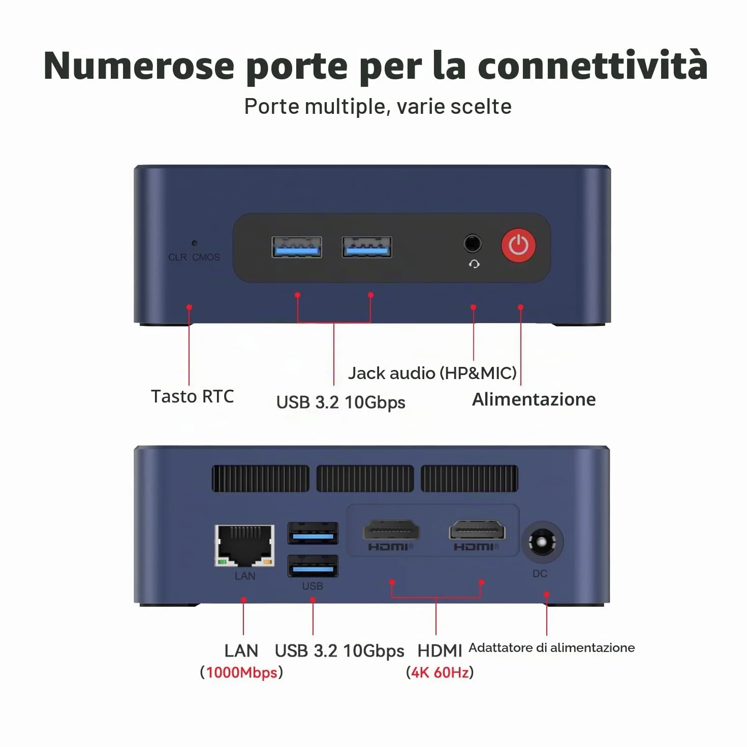Beelink SER3 Mini PC Windows 11 Pro, AMD Ryzen 3 3200U 16GB DDR4 RAM 500GB NVMe SSD, Dual HDMI, USB3.0, WiFi 5, BT5.0, 1000M LAN