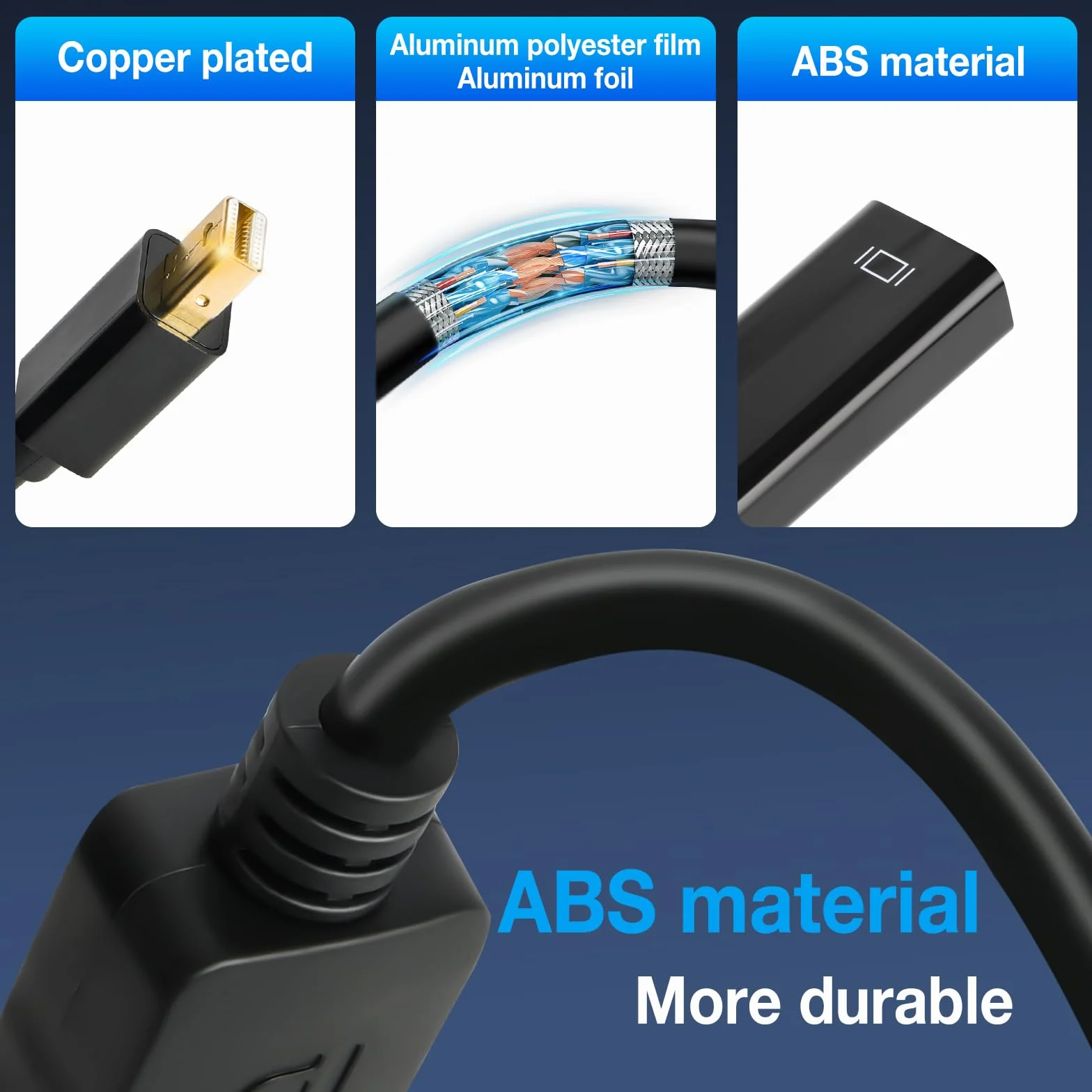 AXFEE 2 adattatori Mini DisplayPort a HDMI unidirezionali, compatibili per laptop, PC, monitor, TV, proiettore