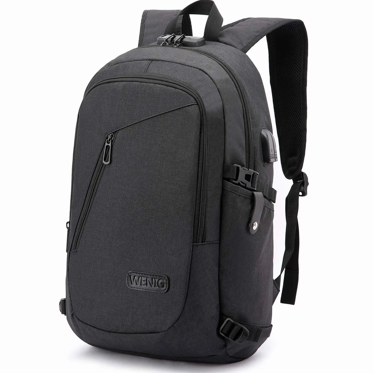 Zaino Uomo Antifurto Zaini per PC Portatile, 15.6 Pollici Zaino Porta PC con Caricatore USB