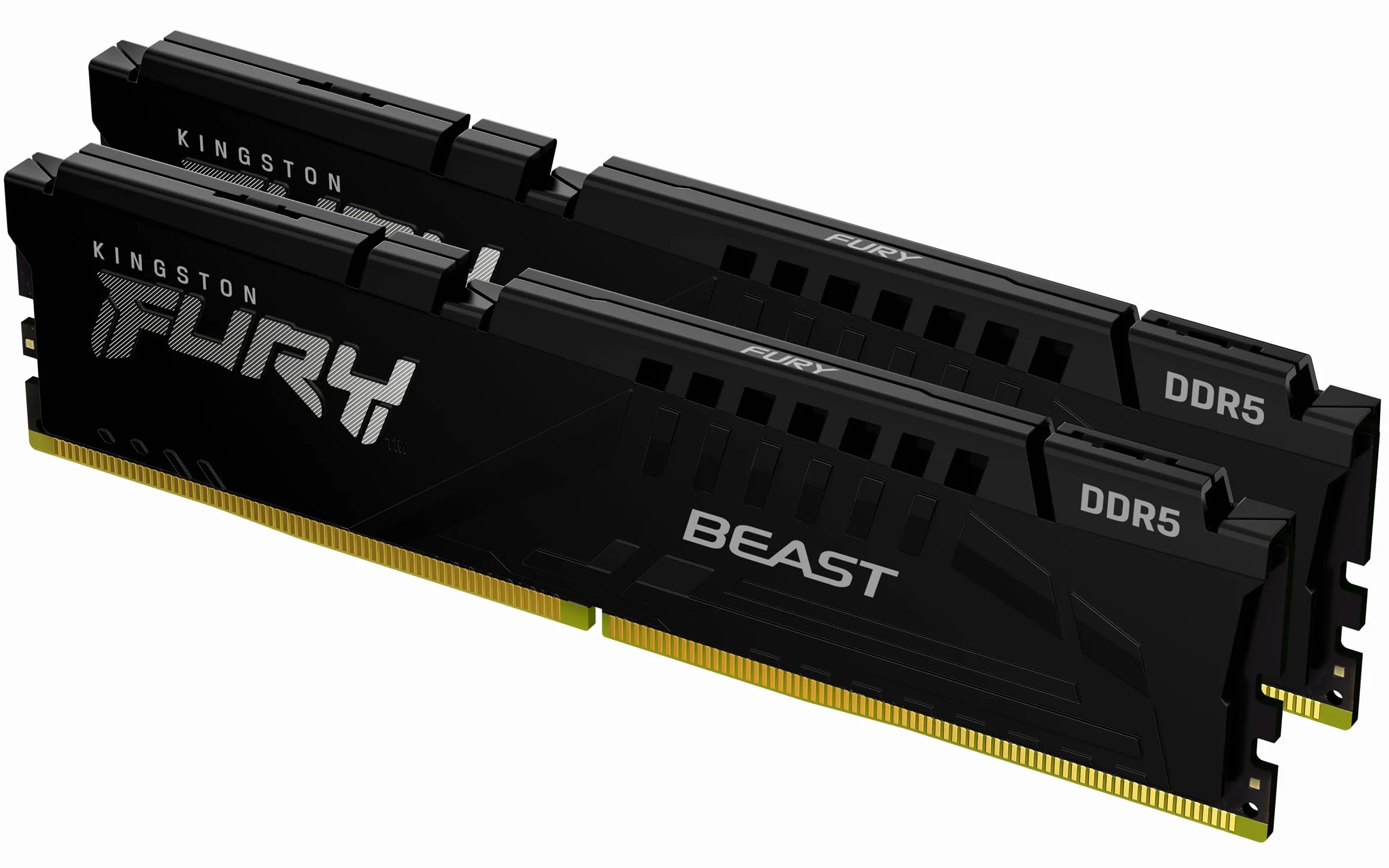 Kingston FURY Beast Nero DDR5 32GB (2x16GB) 6000MT/s CL36 DIMM Memoria Gaming per Computer Fissi Kit da 2 AMD EXPO e Intel XMP - KF560C36BBE2K2-32