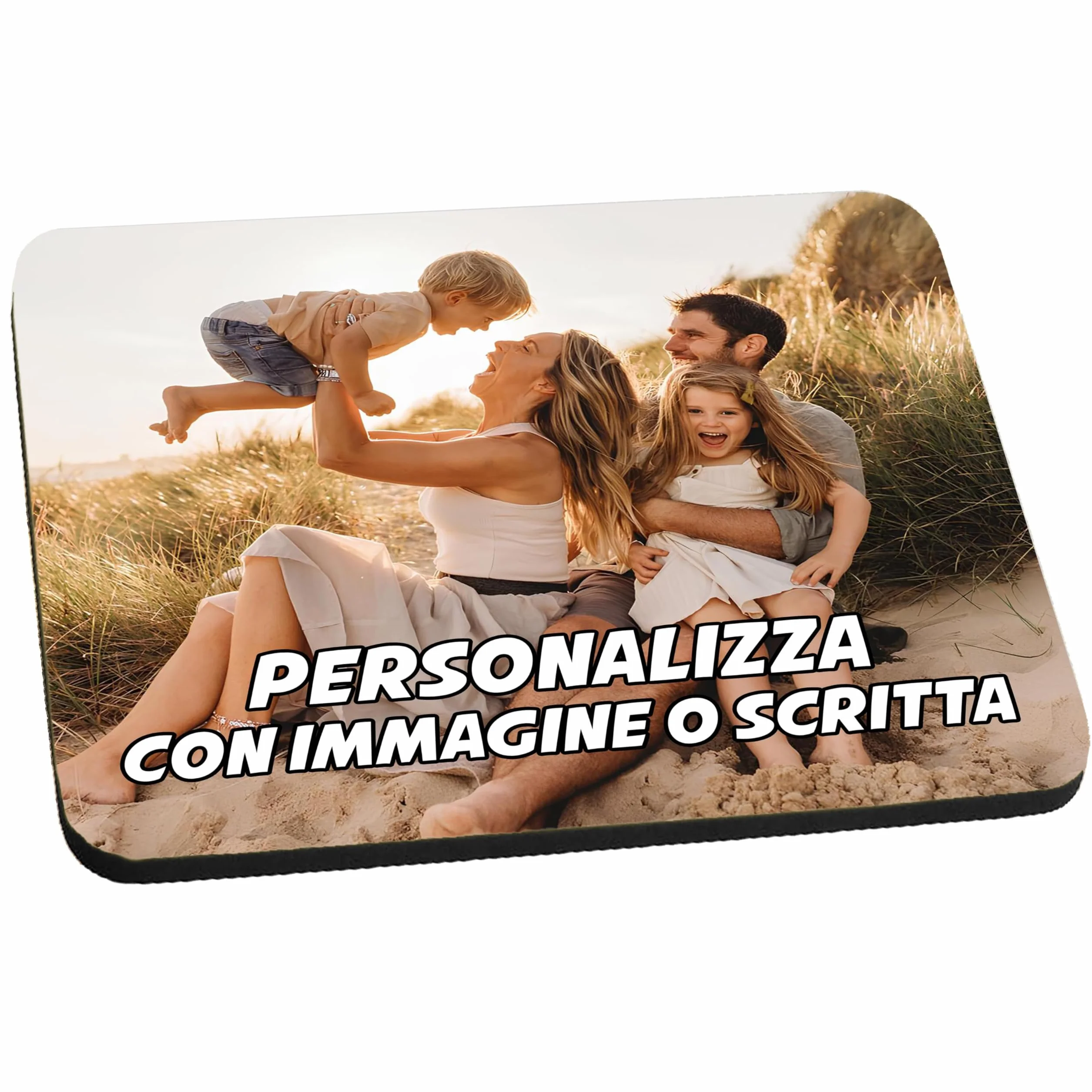 t-shirteria - Tappetino Mouse Personalizzato - Mousepad Idea Regalo per Compleanno, Colleghi di Lavoro - Base Antiscivolo, Facile da Pulire - Perfetto per Postazioni Gaming e di Ufficio - 23x19 cm