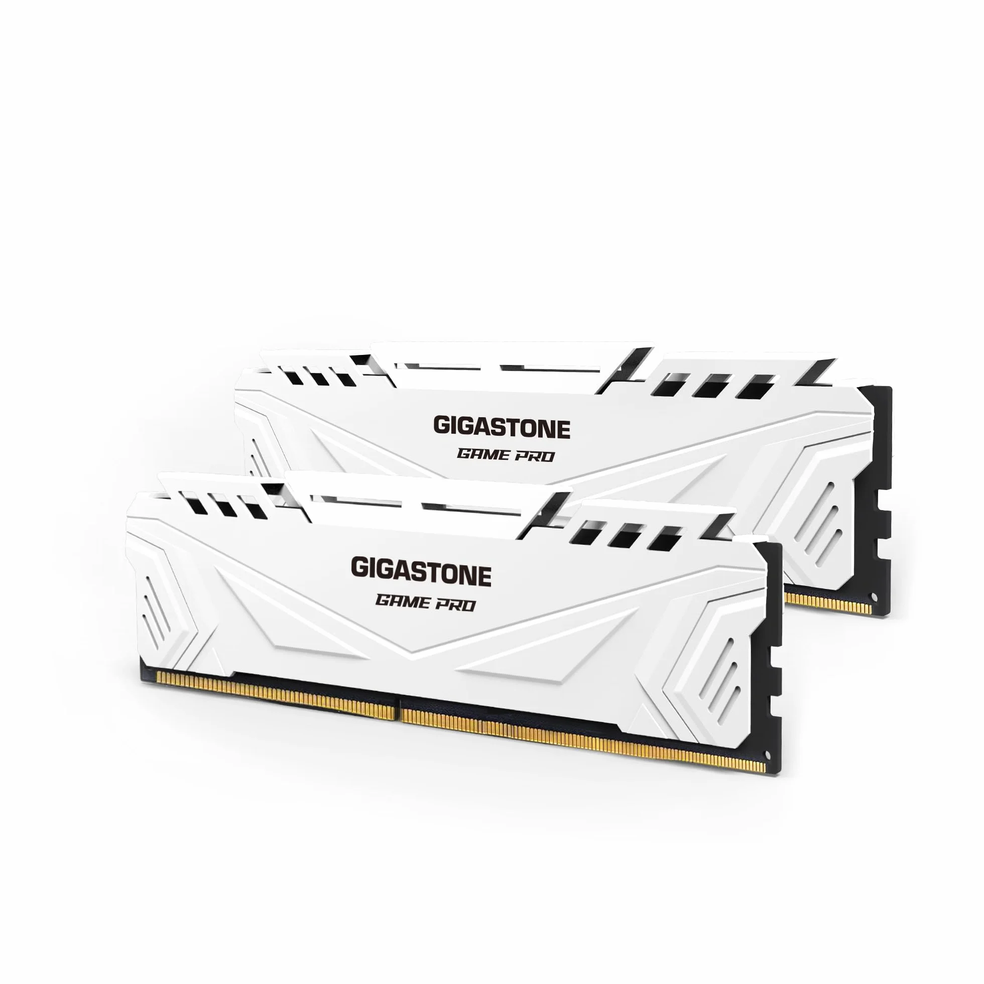 【RAM DDR4】GIGASTONE Game PRO Kit 32GB (2x16GB) DDR4 3200MHz PC4-25600 CL16-18-18-40 Memoria per Desktop Gaming – Intel XMP 2.0 / AMD Ryzen, 1.35V UDIMM 288-pin, Non bufferizzato Non-ECC RAM (Bianca)