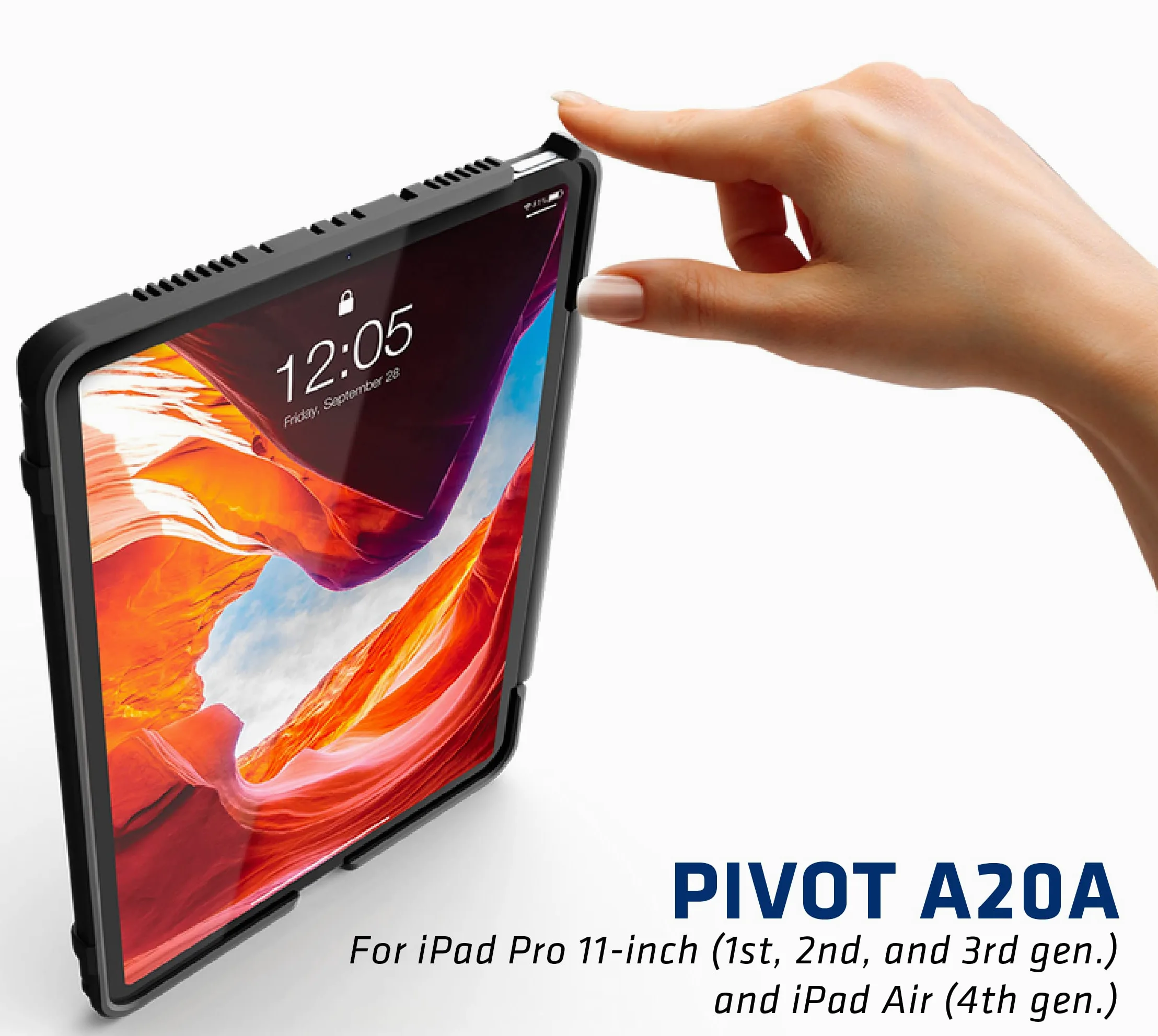 PIVOT Atlas A20A - Custodia robusta per tablet, adatta per iPad Air 4a generazione e iPad Pro 11" (1a - 3a generazione), protezione a 360 gradi, per piloti professionisti, aviazione generale,