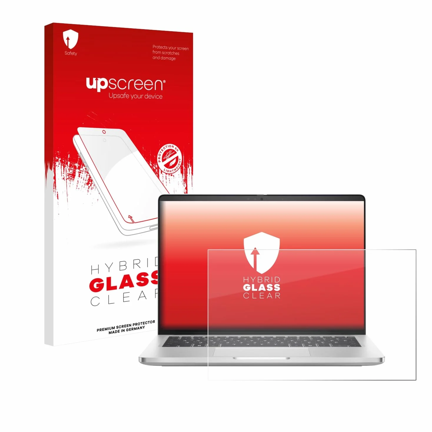 upscreen Pellicola Protettiva per Dell Pro 14 Plus PB14250 Protezione Schermo Hybrid Glass - 9H Durezza
