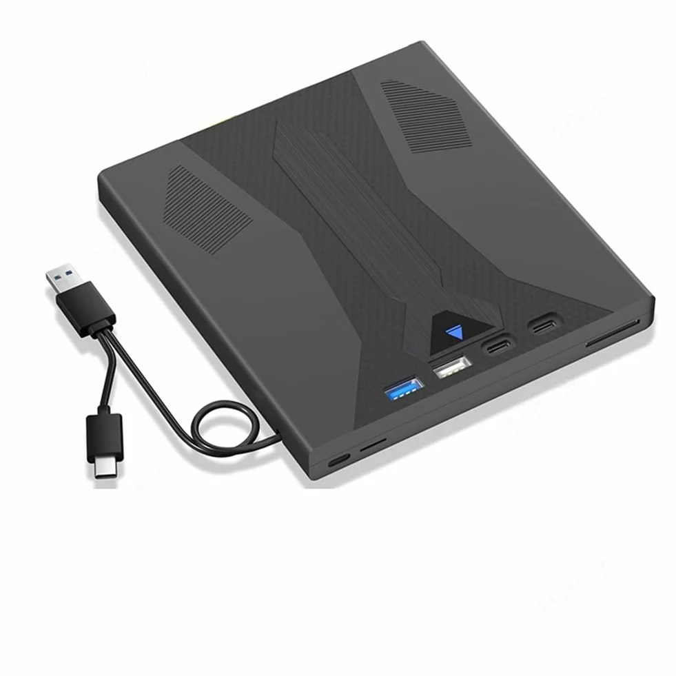 Correa unità Ottica Esterna per Blu-Ray Supporta Dischi da 100G USB 3.0 e Type-C Lettore Dvd/CD/BD per PC Portatile Desktop 3D Optical Blu-Ray Drive