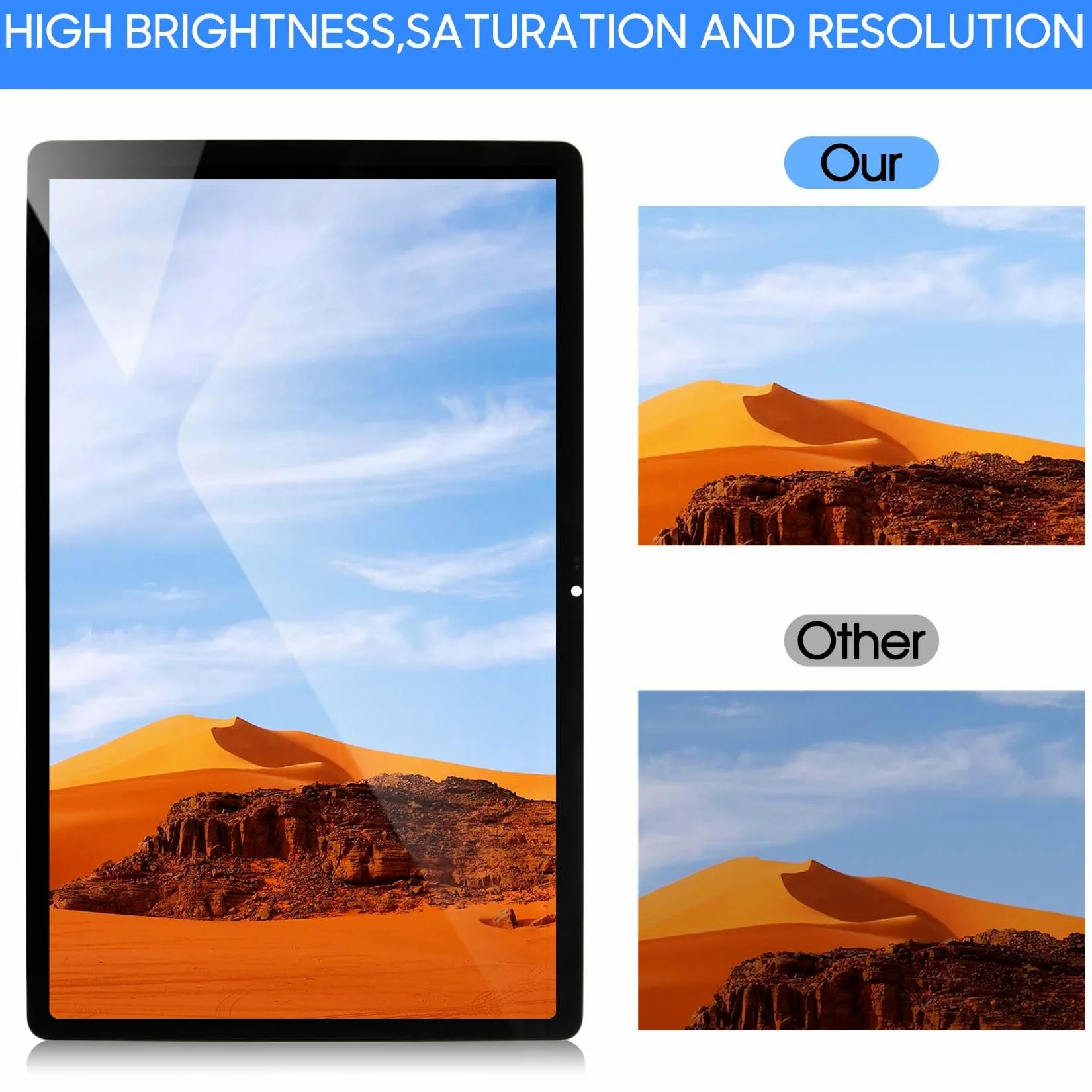 LADYSON Schermo LCD per Lenovo Tab P11 Gen 2 P11 2022 TB350FU TB350XU TB350 Display Touch Screen Digitizer Assembly Riparazione (Nero)