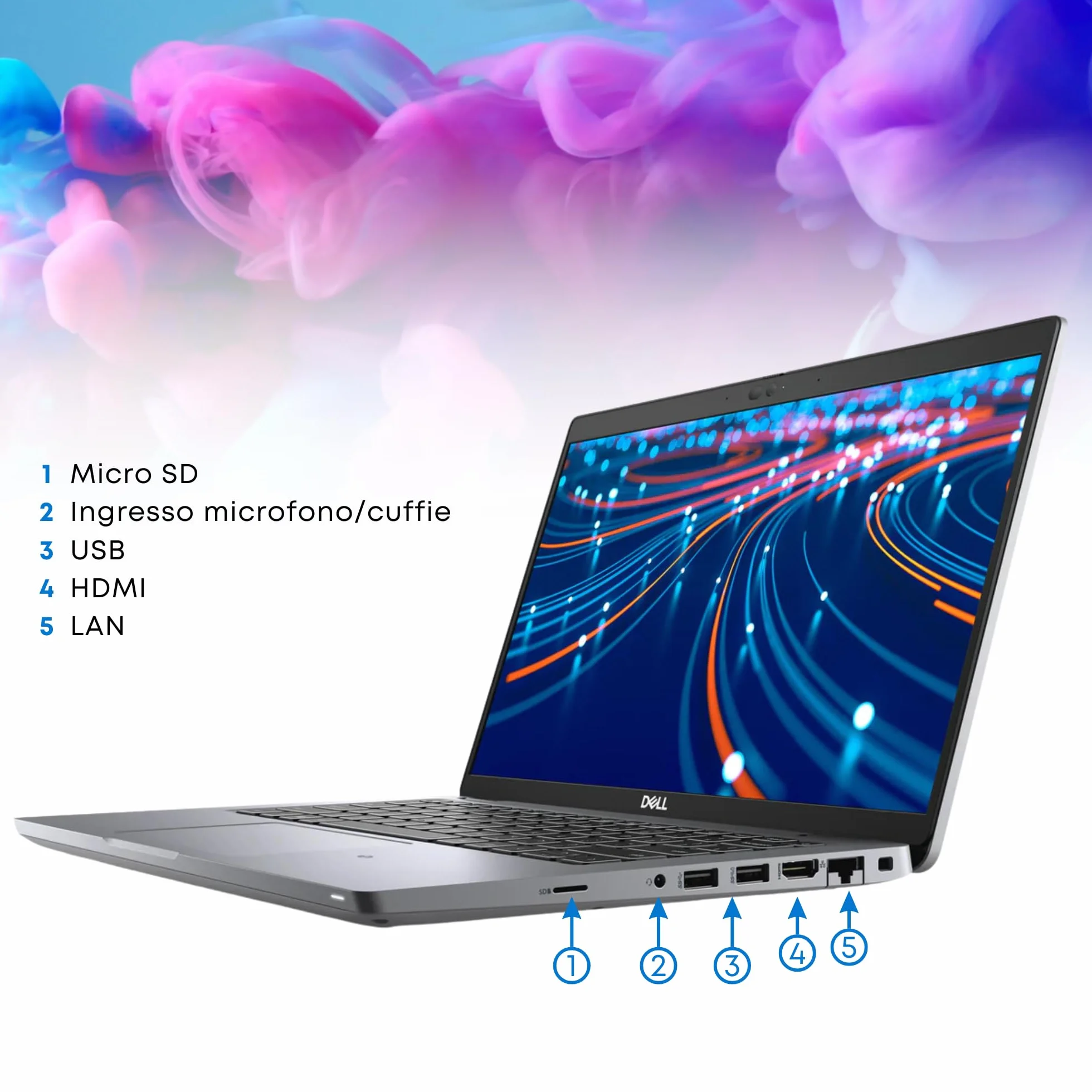 Dell Latitude 5420 - Pc Portatile Display 14" - Intel i5-1135G7 4 Core 2.40Ghz - 8 GB Ram, SSD da 256 GB - Notebook con Win 11 e Libre Office - Laptop Pronto all'uso (Ricondizionato)