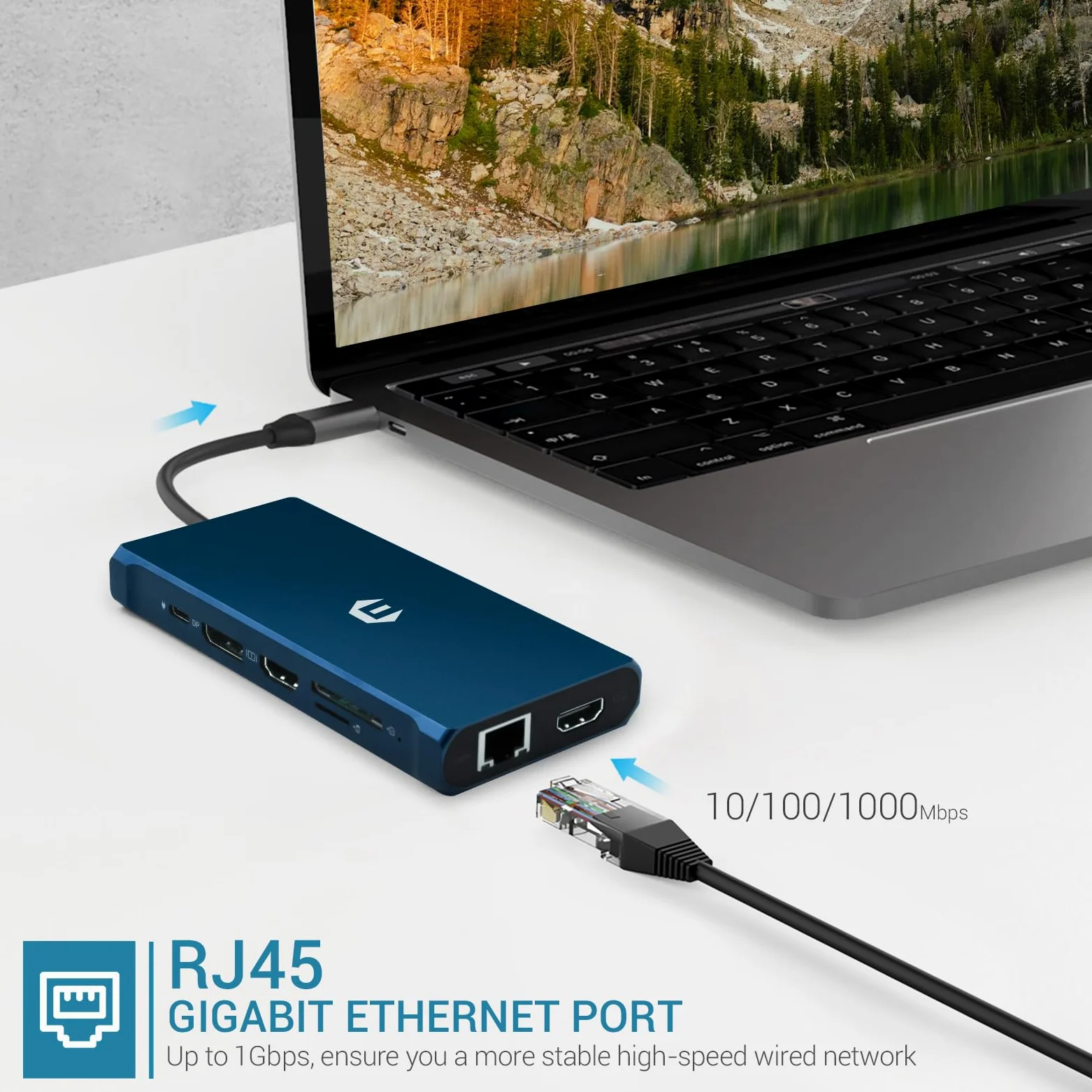 Docking Station USB C, 12 in 1 USB C, Triple Display USB C Hub 4K DP/2 HDMI, MacBook Pro/Air USB C Adapter (5 Gbit/s USB A/C 3.0,1 g Ethernet, PD 100 W, 3,5 mm MIC, SD/TF) per Dell, HP, Lenovo