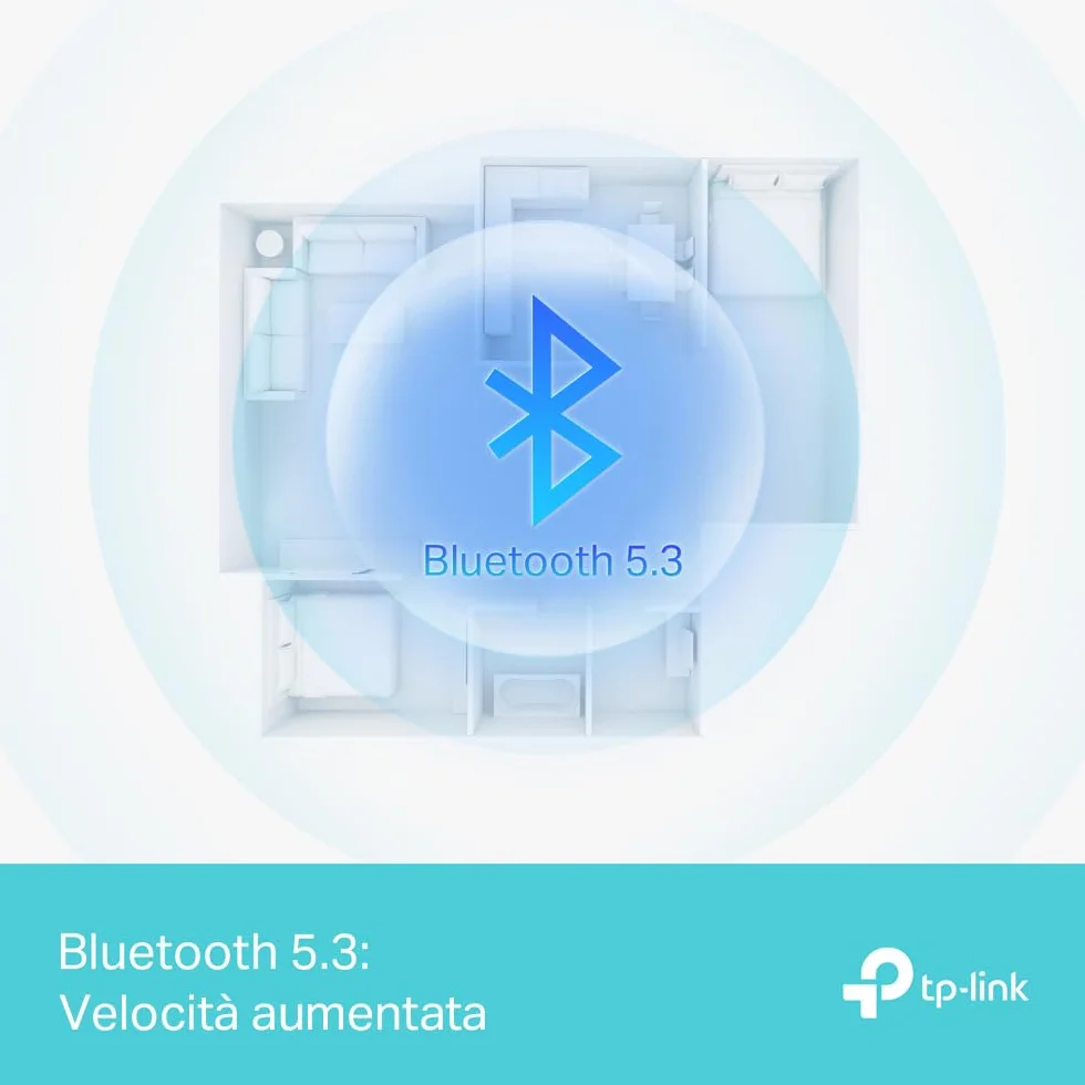 TP-Link UB500 Plus Adattatore Bluetooth USB, Bluetooth 5.3, Multi-Directional Antenna, Compatibile Con Windows 11/10/8.1/7