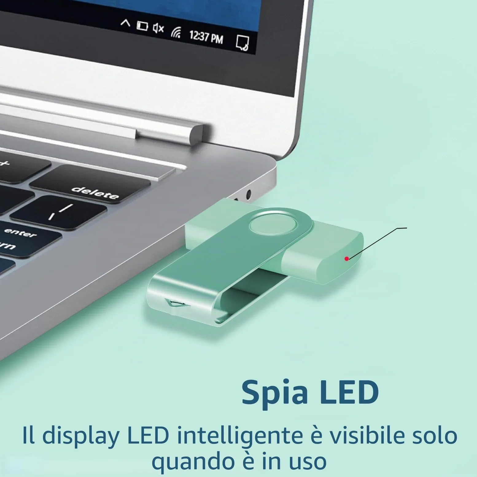 ABLAZE Chiavetta USB da 64 GB, confezione da 5 chiavette USB rotanti | colorate, ad alta velocità, USB 2.0 Flash Drive