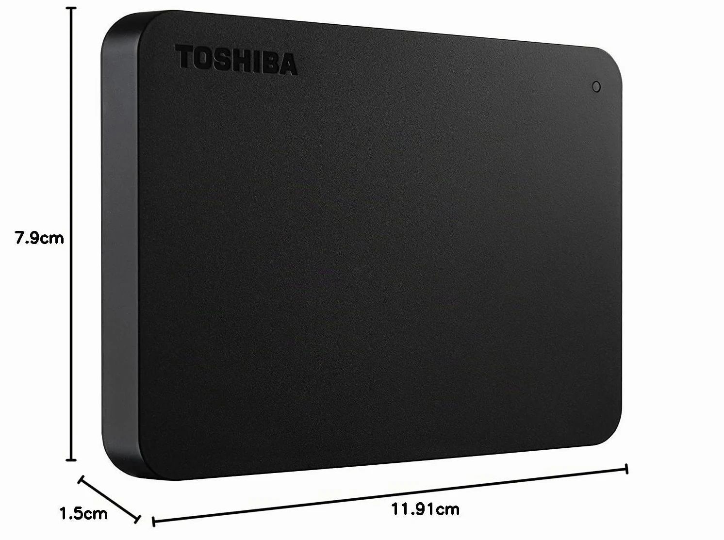 Toshiba HDTB310EK3AA Canvio Basic HDD Esterno, 1 TB, 2.5 ", USB 3.0, Nero