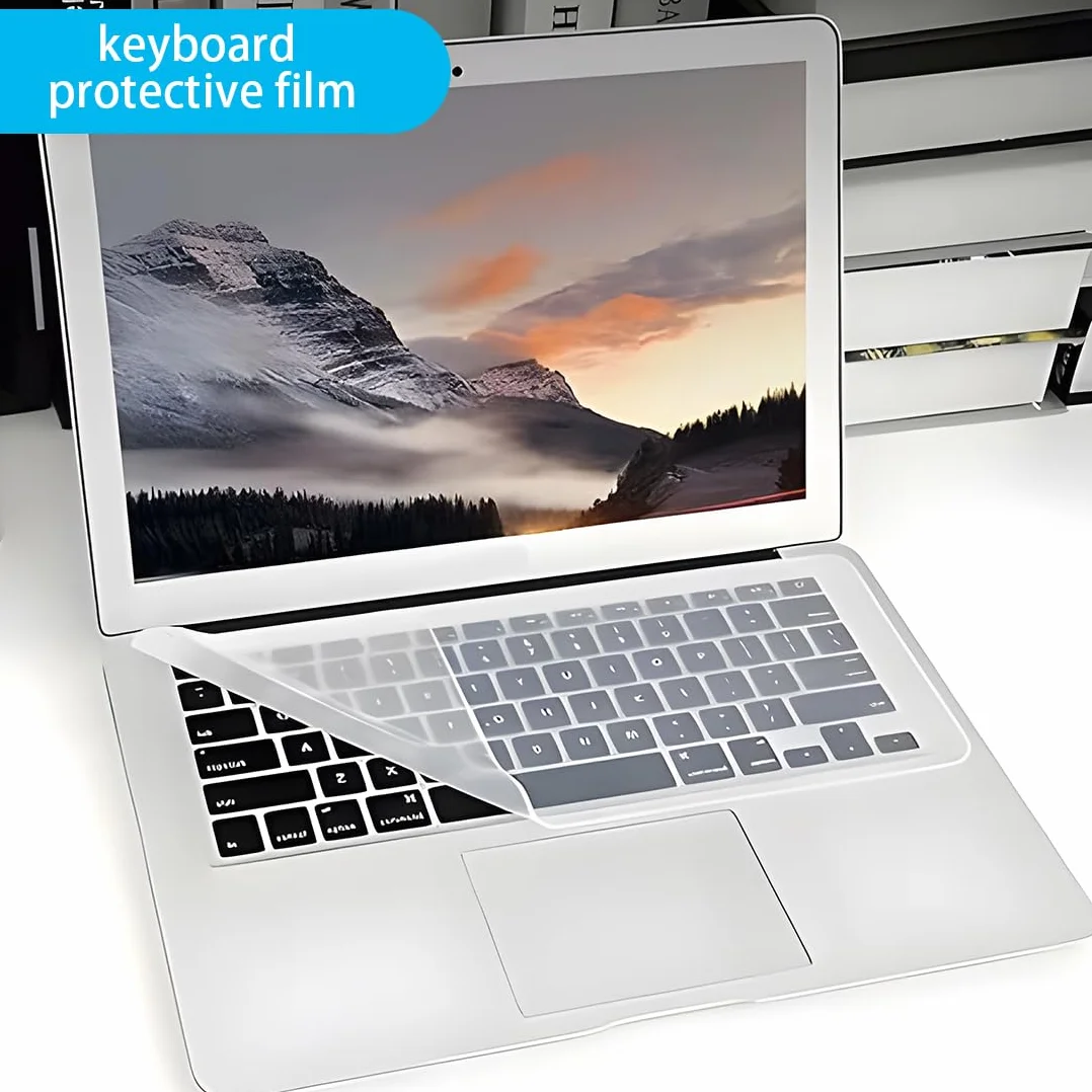 JEYORZY 3 Pezzi 365 * 135mm Copritastiera Pc Pellicola Protettiva Compatible, Pellicola Protettiva Universale, Copri Tastiera Pc Lavabile E Riutilizzabile, per MacBook