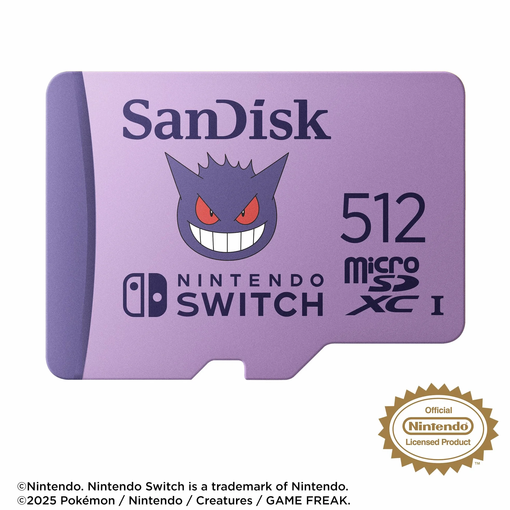 Carte mémoire micro SD Sandisk Nintendo Switch System Pokemon 512Go