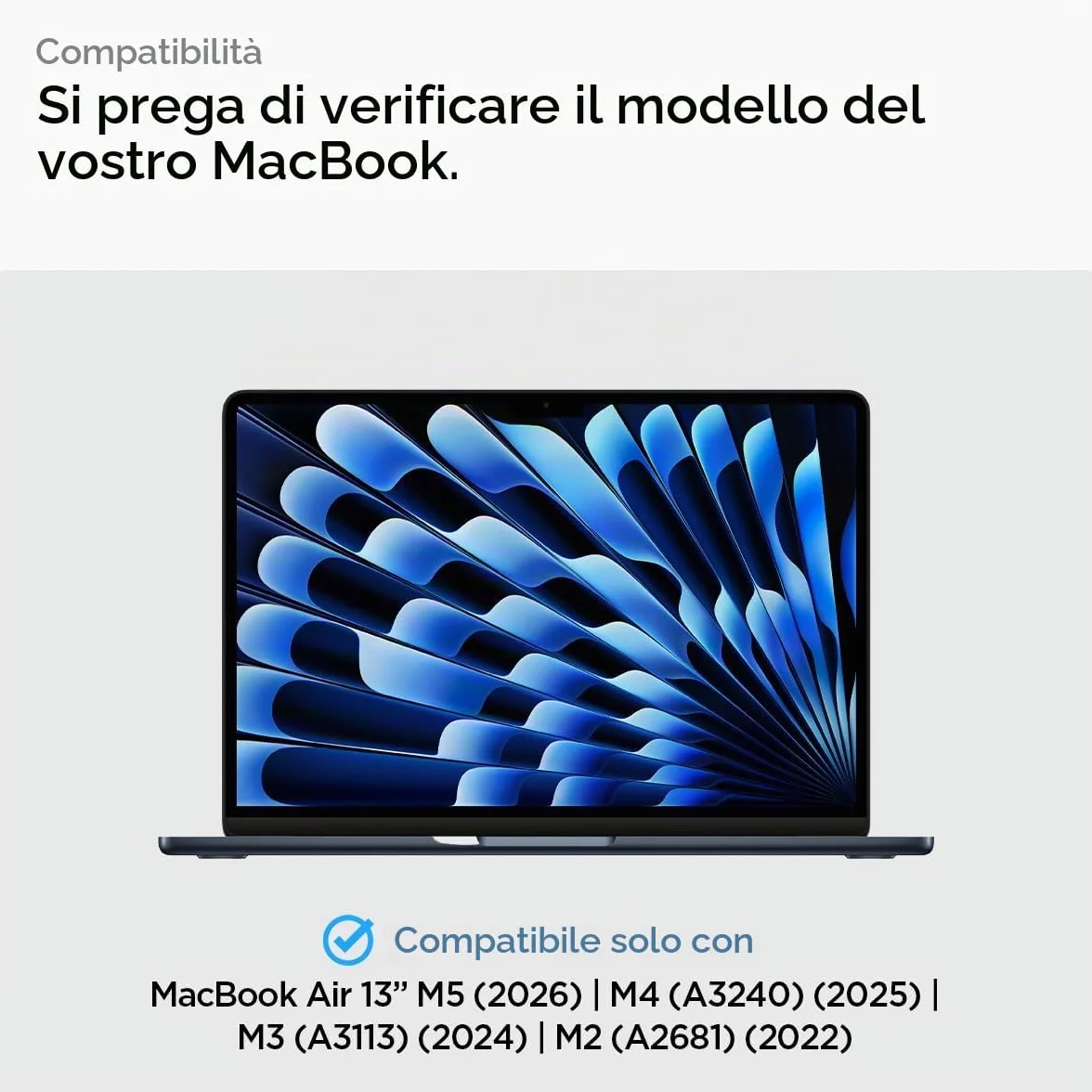 Spigen Safeview Filtro Privacy Magnetico compatibile con MacBook Air 13 pollci (M5 2026 / M4 2025 / M3 2024 / M2 2023), Anti-Spia, Rimovibile, con Panno per la Pulizia e Custodia