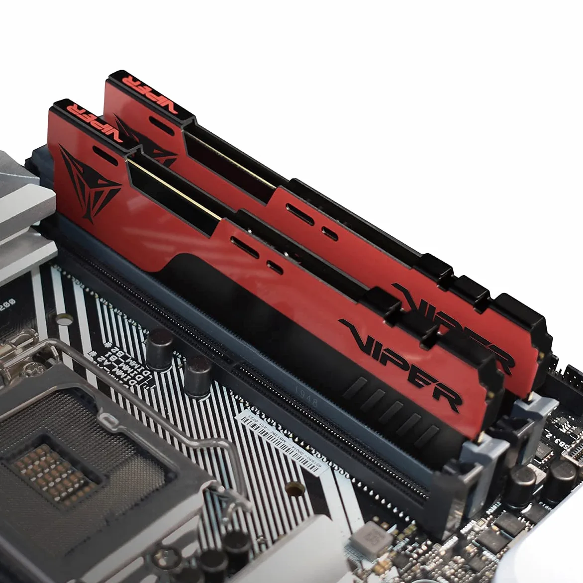 Patriot Memory Viper Elite II DDR4 3200 8GB (1x8GB) C18 Modulo di Memoria Gaming RAM XMP 2.0 Nero/Rosso