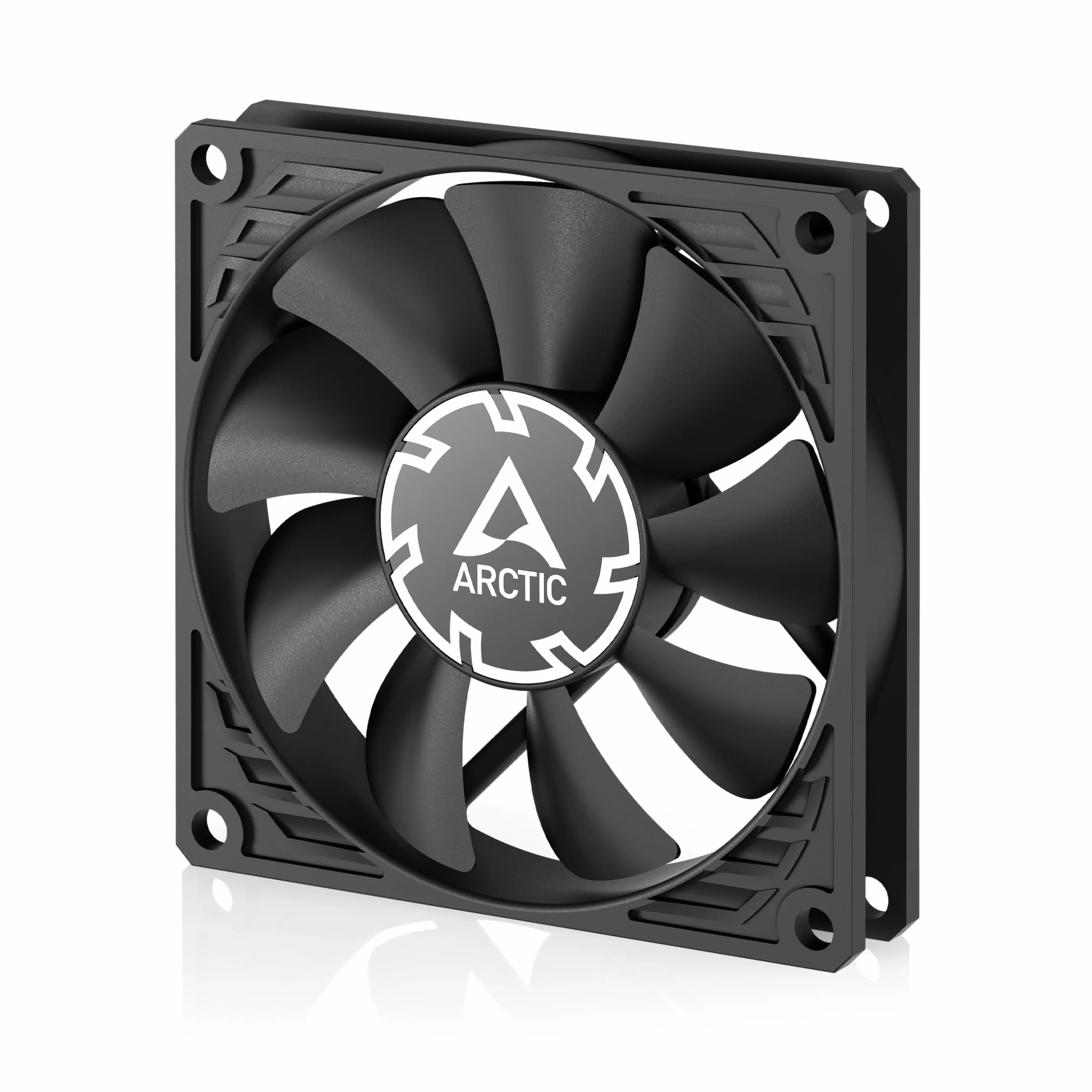 ARCTIC P8 Slim PWM PST - Ventola per case da 80 mm, ottimizzata per la pressione statica, ventola per case con connessione PST (PWM Sharing Technology), ventola DC, extra sottile - 15 mm, 300-3000