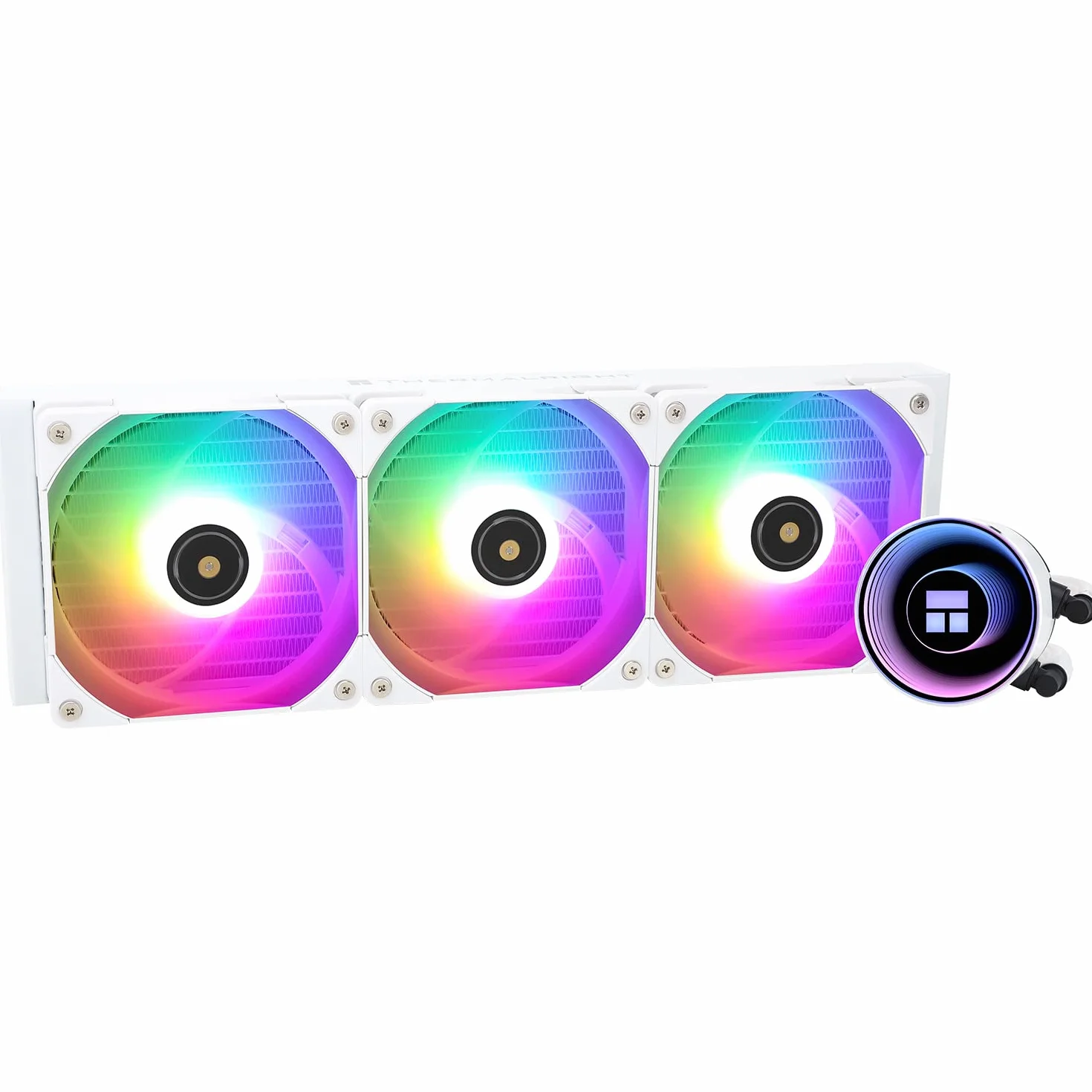 Thermalright Frozen Notte 360 WHITE ARGB V2 - Raffreddamento ad acqua, 360 specifiche del radiatore CPU bianco, 3 ventole PWM da 120 mm, adatto per AM5/ AM4/Intel LGA 1700/1851/1150/1151/1200/2011