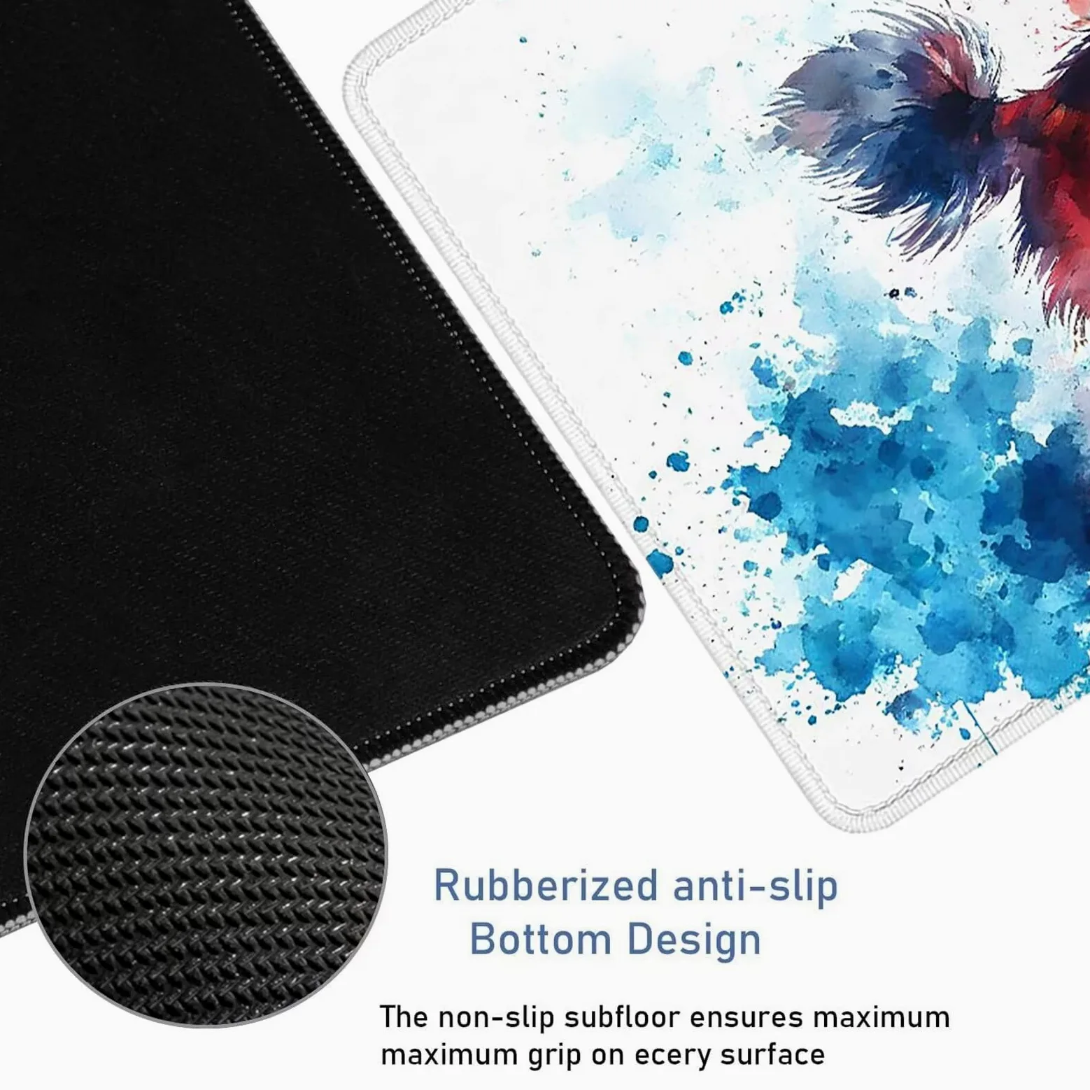 Colorato Tappetino Mouse XXL 1200 x 600 x 5 mm Tappetino Scrivania Cane Mousepad, Sottomano da Scrivania con Bordi Cuciti, Tappetino per Mouse pc Accessori Gaming Migliora la Precisione Velocit H-986