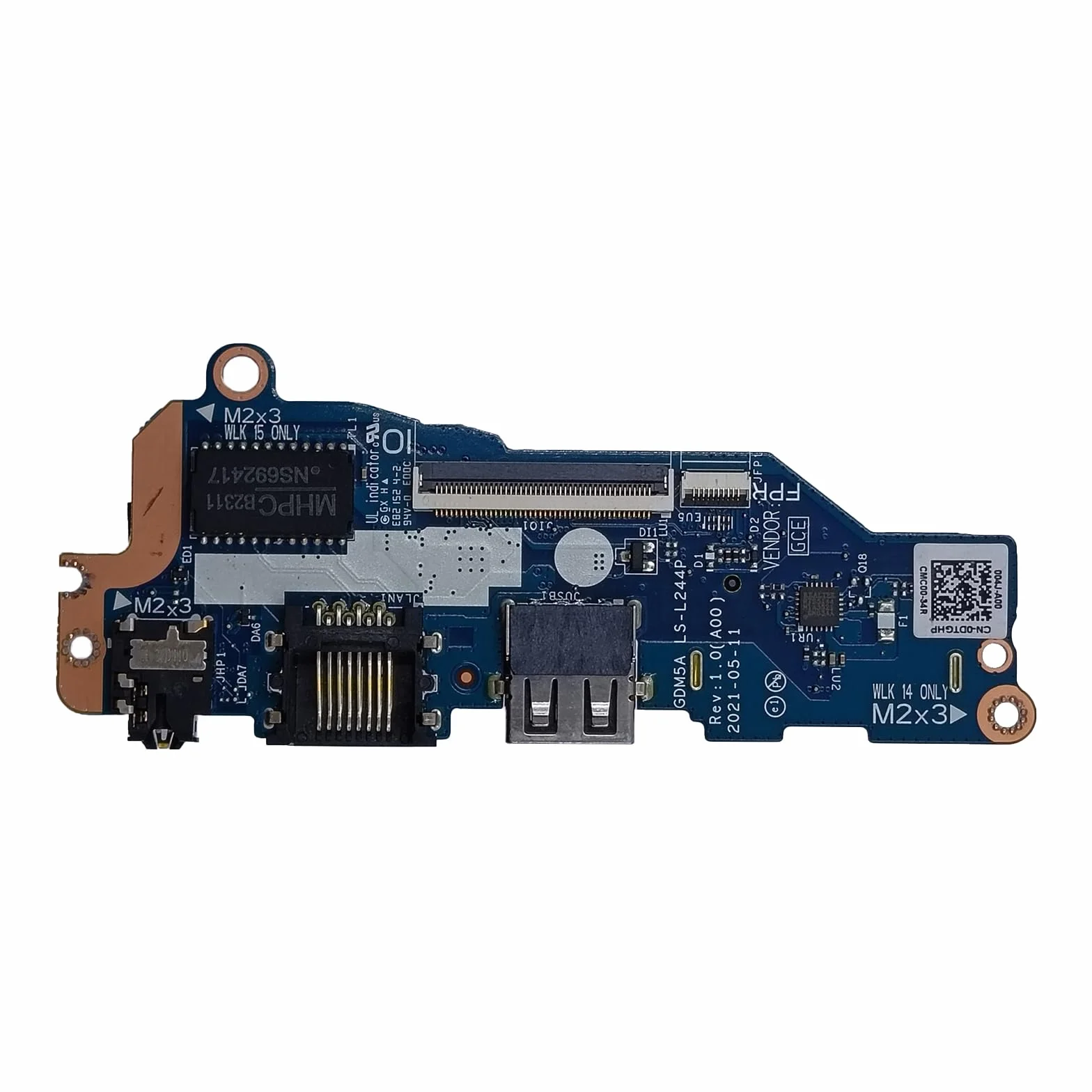 Ricambio per scheda audio USB Dell Latitude 7320 GDM5A LS-244P 0DTGHP DTGHP