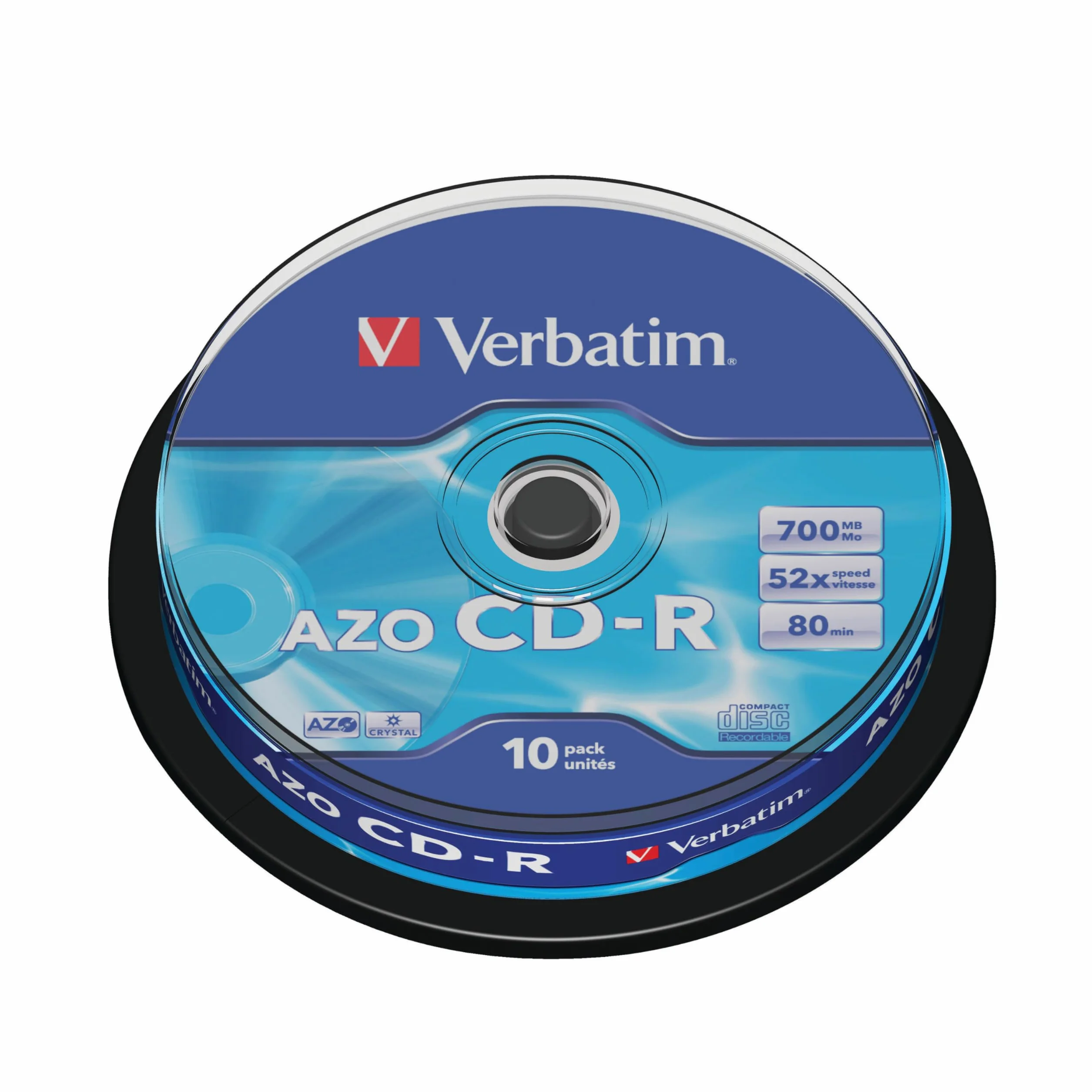 Verbatim CD-R 80MIN Datalife PLUS - Confezione da 10