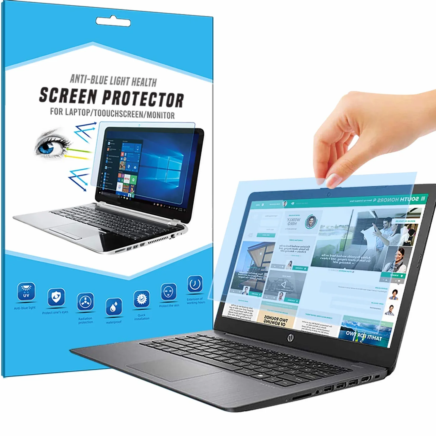 FiiMoo Rimovibile 12.5 Pollici Anti Luce Blu Filtro a Schermo, Filtro antiriflesso Protezione per Gli Occhi Proteggi Schermo per Laptop 12.5" (16:9)