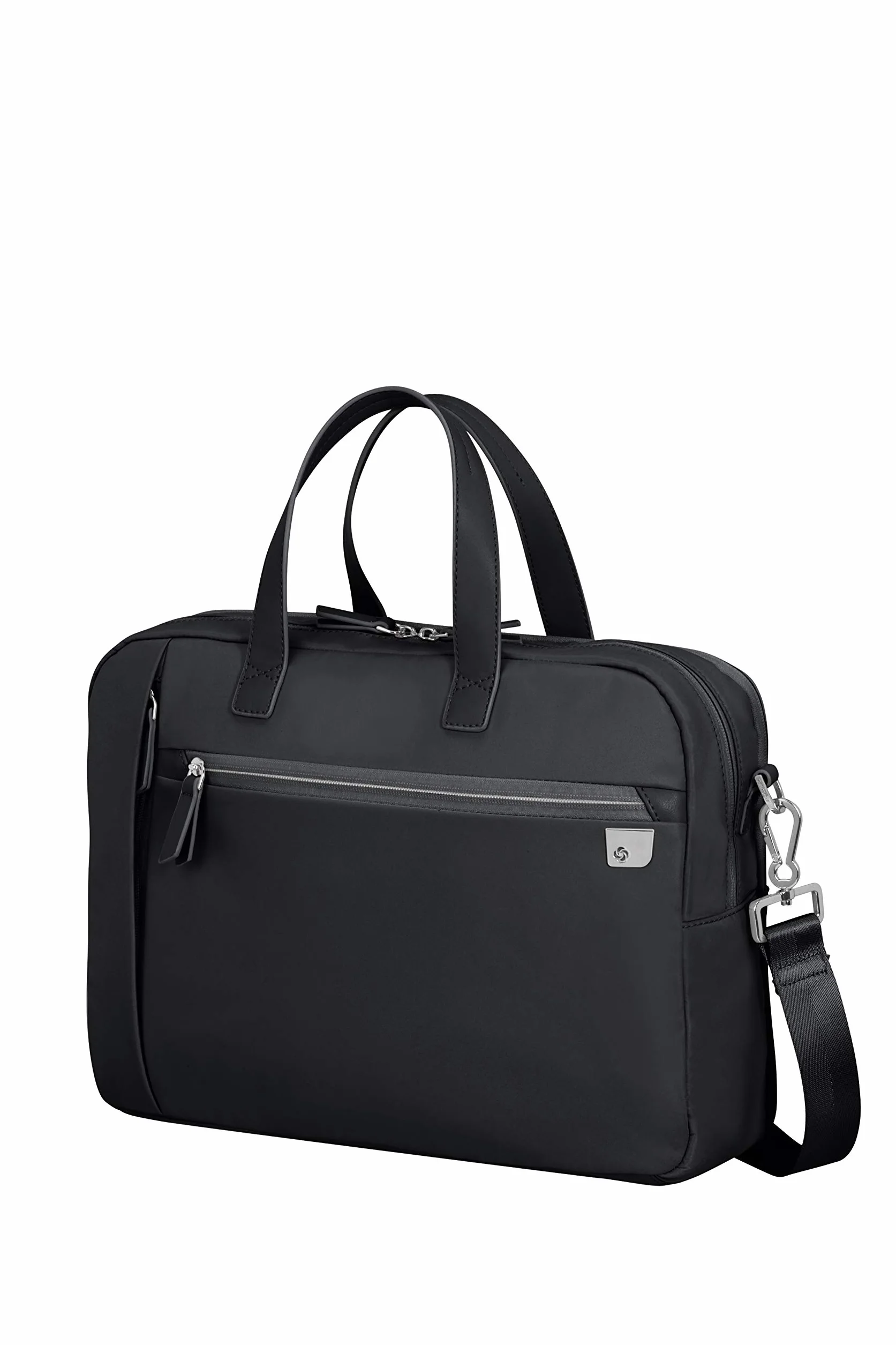 Samsonite Eco Wave Cartella 15.6 pollici con 2 scomparti, 39 cm, 15.5 L, Nero (Black)