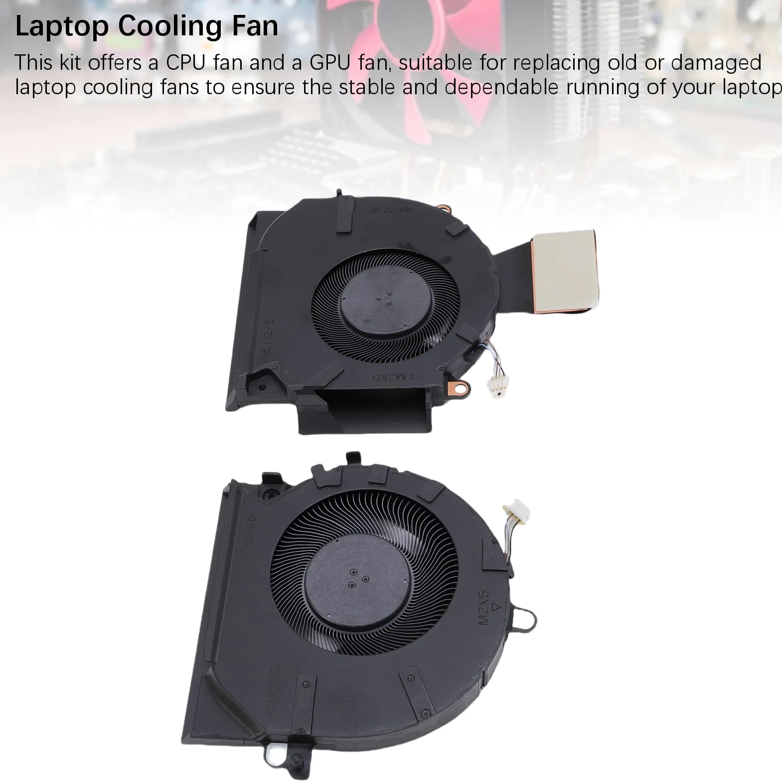 Elprico Ventola di Raffreddamento CPU e GPU per Presomenziale 16-B 16-C TPN-Q265 TPN-Q267 Laptop M75487-001 ND8CC02-20K25 M75488-001 Fan di Raffreddamento con Raffreddamento Rapido e