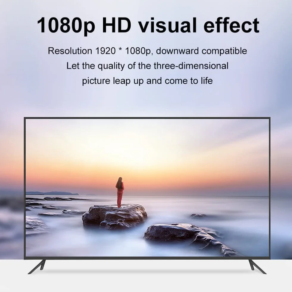 Adattatore HDMI a VGA con Cavo Audio da 3,5 mm, 1080P 60Hz Convertitore da HDMItoVGA, HDMI Femmina a VGA Maschio Adattatore Computer Portatile per Monitor TV