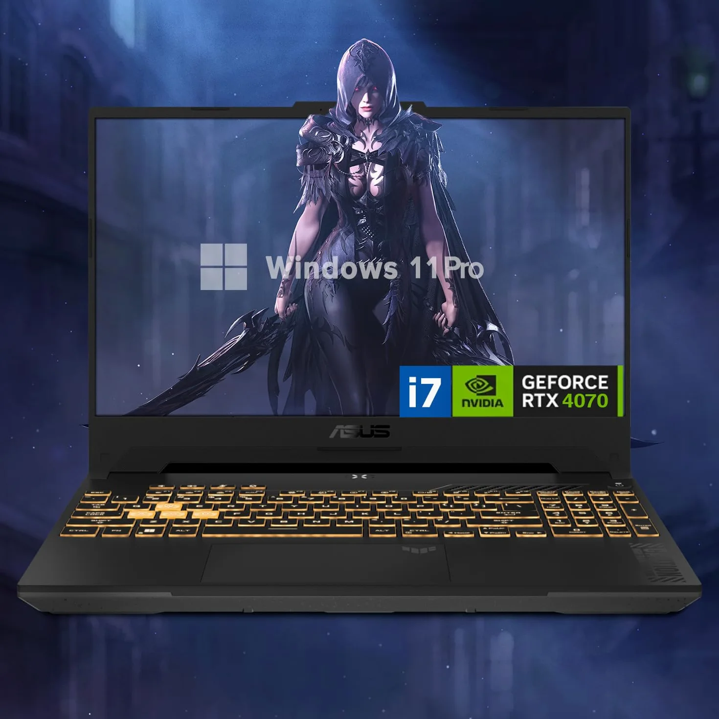 ASUS TUF 15.6 i7 RTX 4070 Premium Gaming Laptop, 15.6" FHD 1920 * 1080 144Hz, Intel i7-13620H (Beats Intel i9-12900), NVIDIA GeForce RTX 4070, 32GB DDR5, 1TB SSD, RGB retroilluminato, Windows 11 Pro