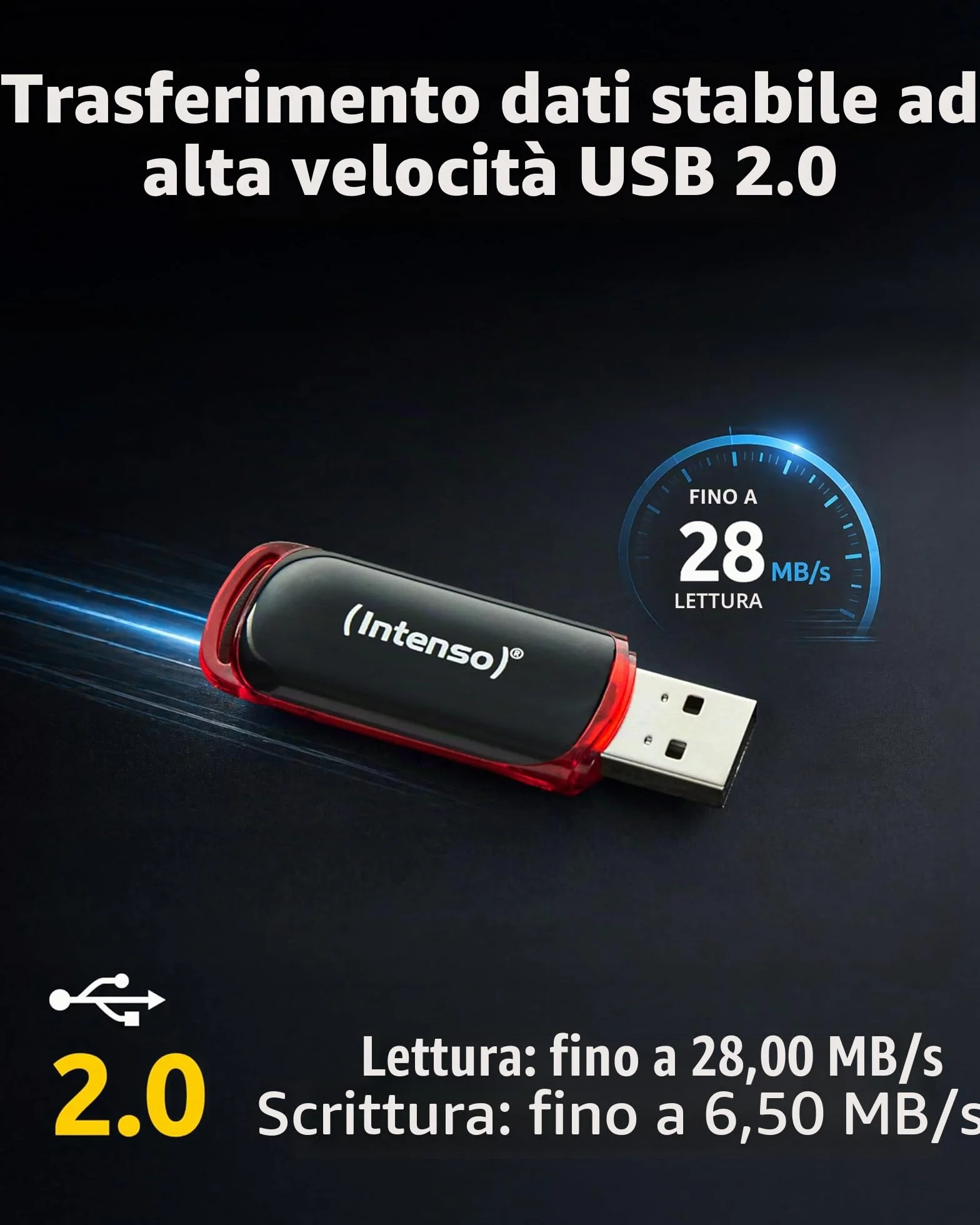 Intenso Business Line Flash Drive 16 GB USB 2.0 Black/Red