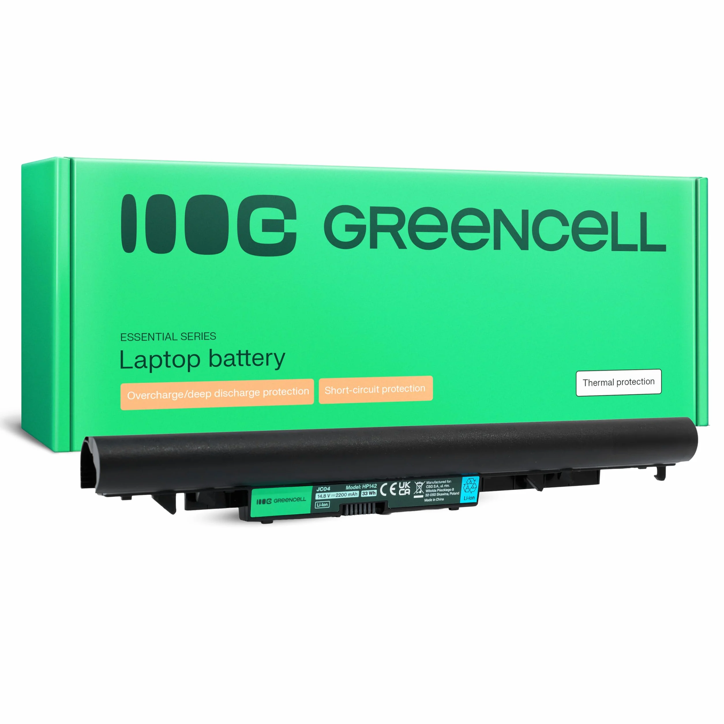 Green Cell Batteria HP JC04 919682-121 919701-850 HSTNN-LB7W HSTNN-IB7X per Portatile 250 G6 255 240 24515-BS000NL 15-BS078CL 15-BS158CL 15-BS178CL 15-BS188CL 15-BS536NL 15-BW038NL