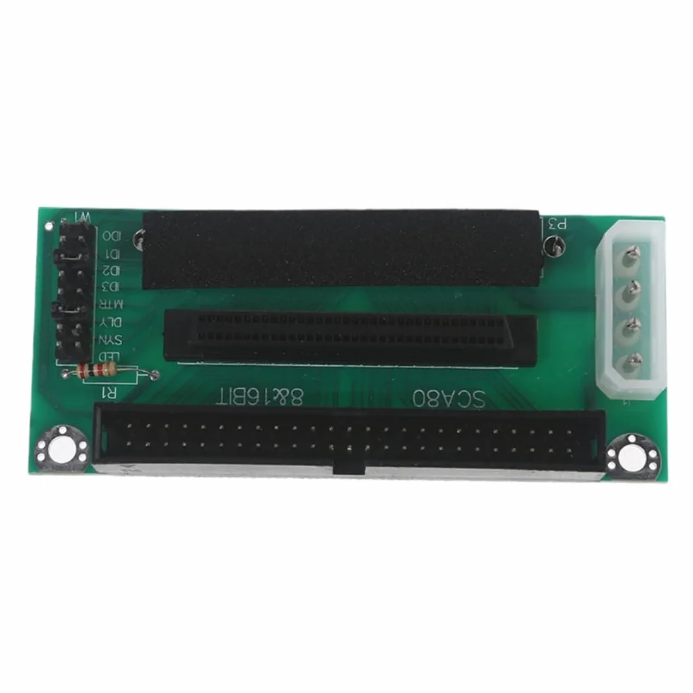 Joselin Scheda Adattatore per Trasmissione Dati SCSI 80-Pin 68-Pin 50-Pin per Mini PC