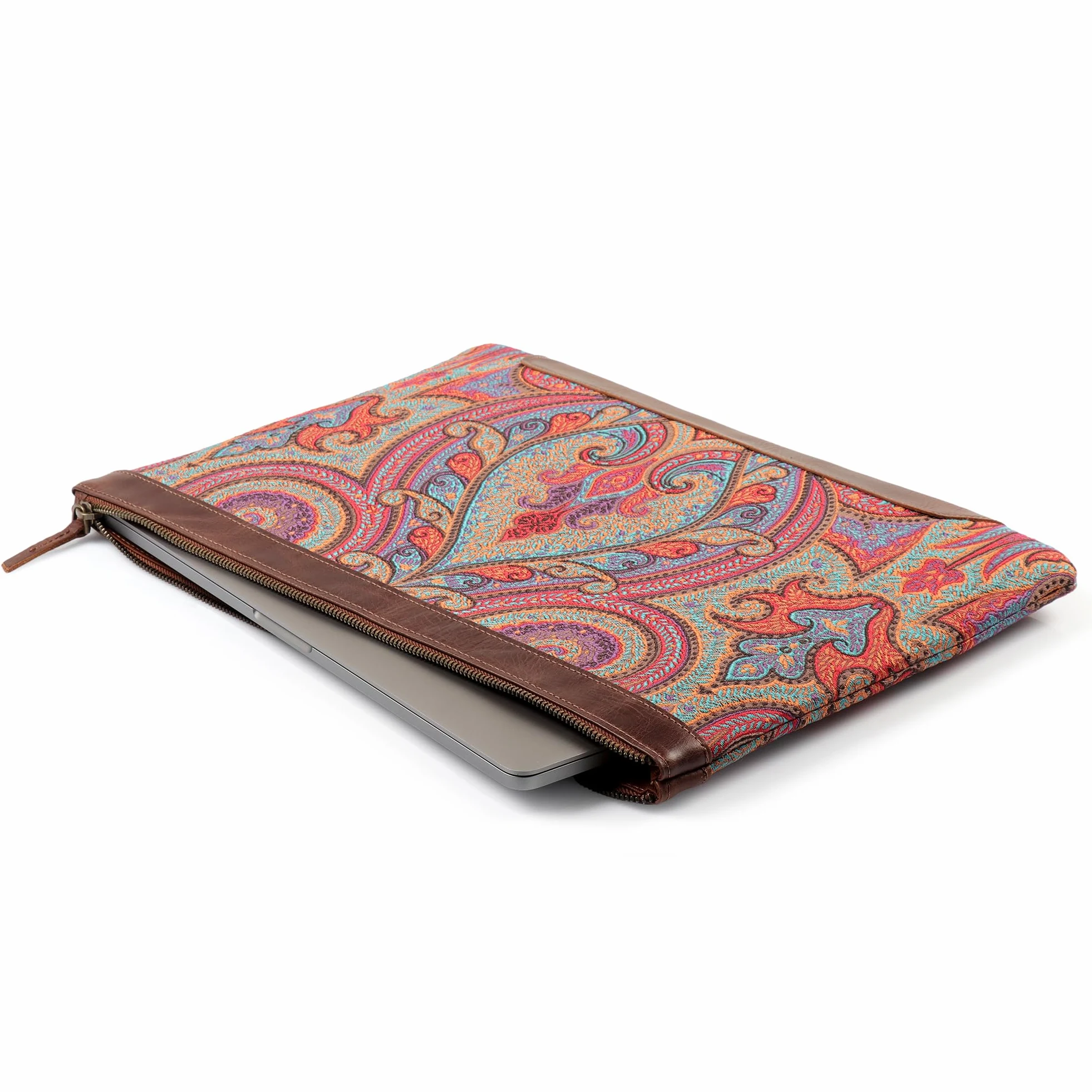 Londo Custodia per laptop in vera pelle - Protezione elegante per MacBook M1 M2 M3 M4 Pro Max