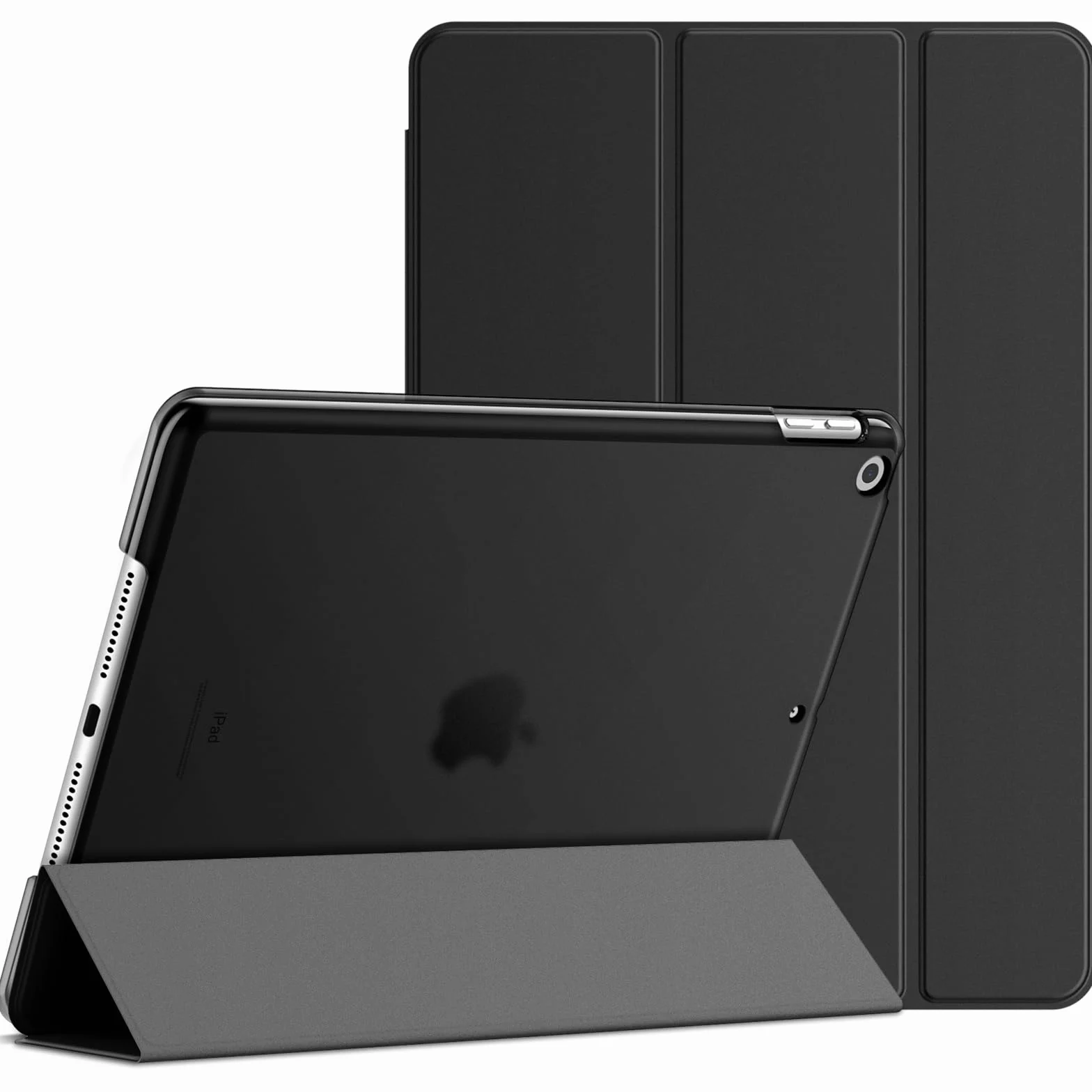 JETech Custodia iPad 10,2 Pollici 2021/2020/2019 9/8/7 Generazione Cover Auto Svegliati/Sonno Nero