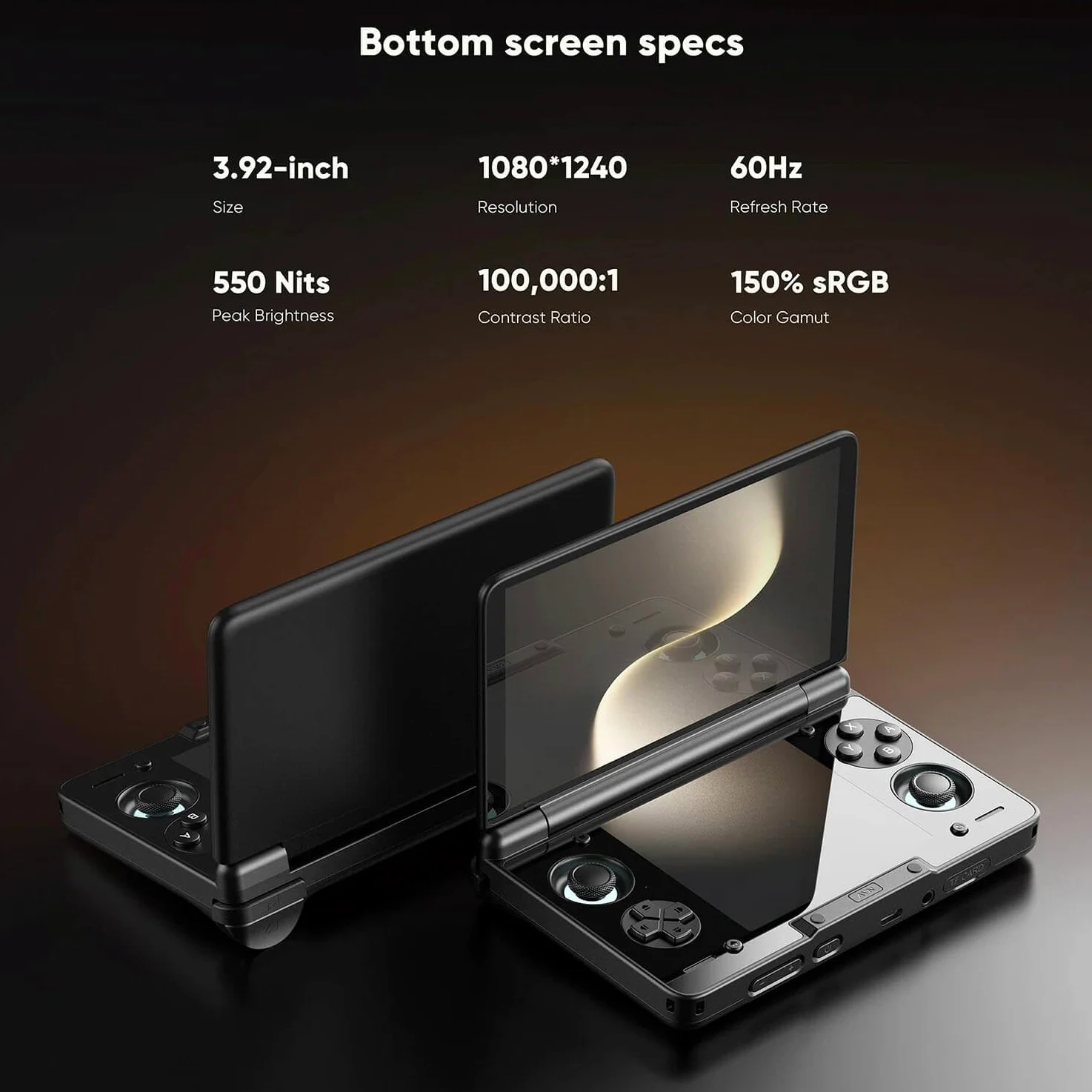 AYN Thor Max Console Portatile A Conchiglia Doppio Schermo | Snapdragon 8 Gen 2 | Display Primario AMOLED 6" 120Hz | 16GB RAM, 1TB Memoria | Wi-Fi 7 | Console Retrò Android 13